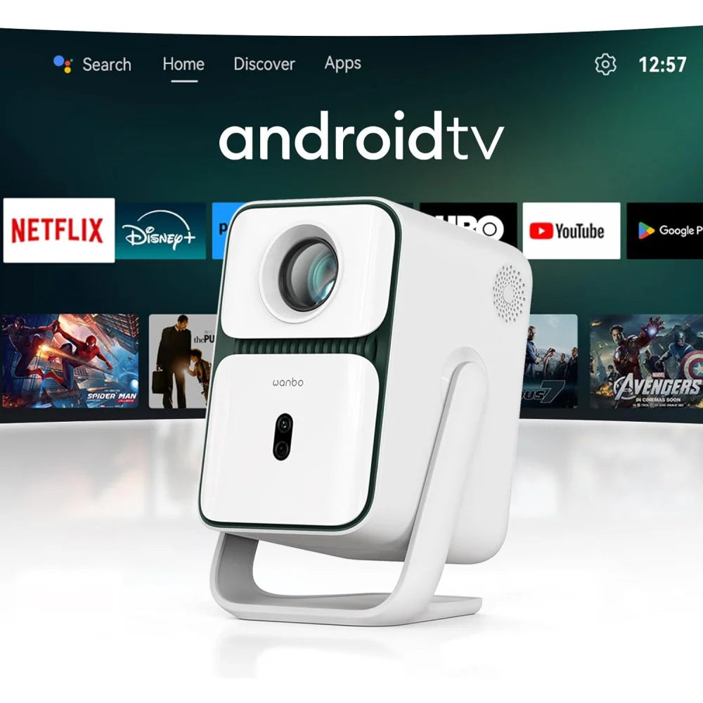 Wanbo T2 Ultra — Native 1080P Gimbal Projector with Android TV 11 & DRM L1