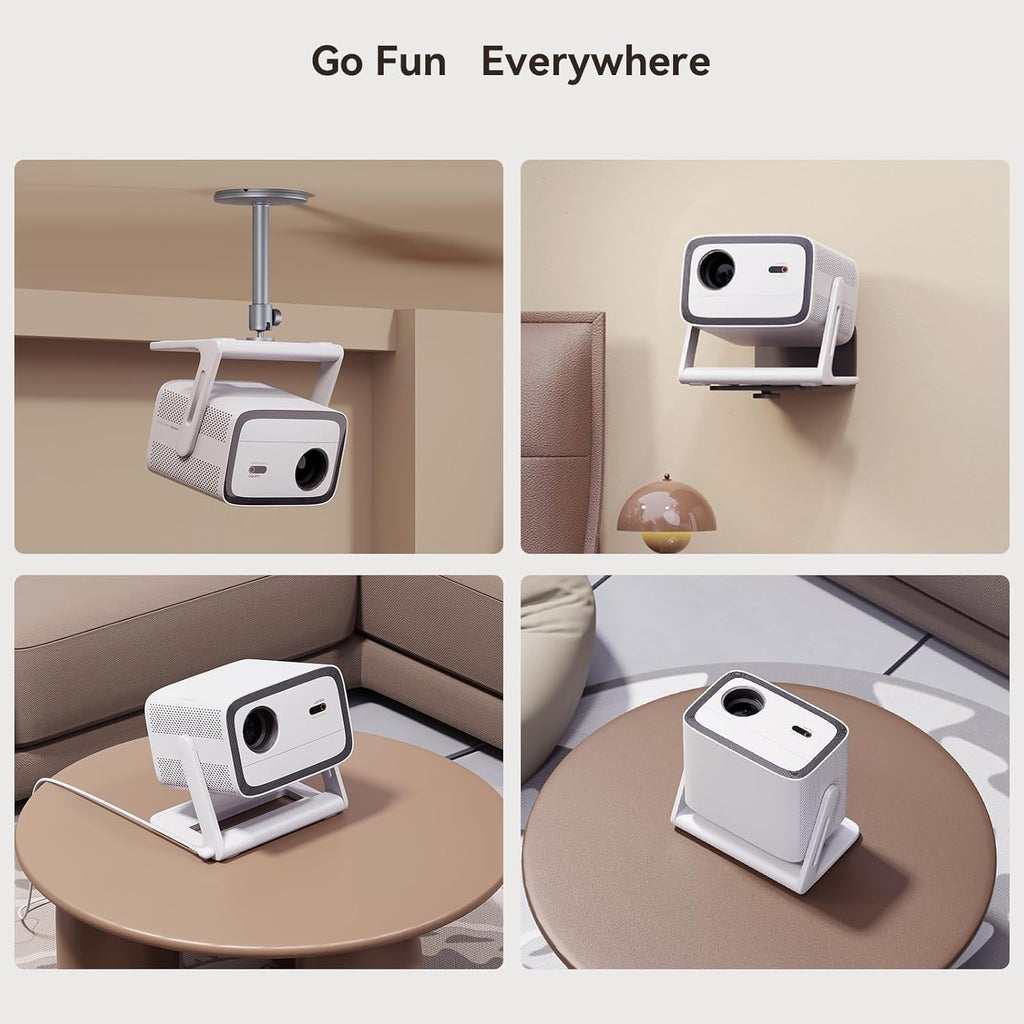 Wanbo Vali 1 Pro — 1080P Google TV Projector with 200° Gimbal & Netflix