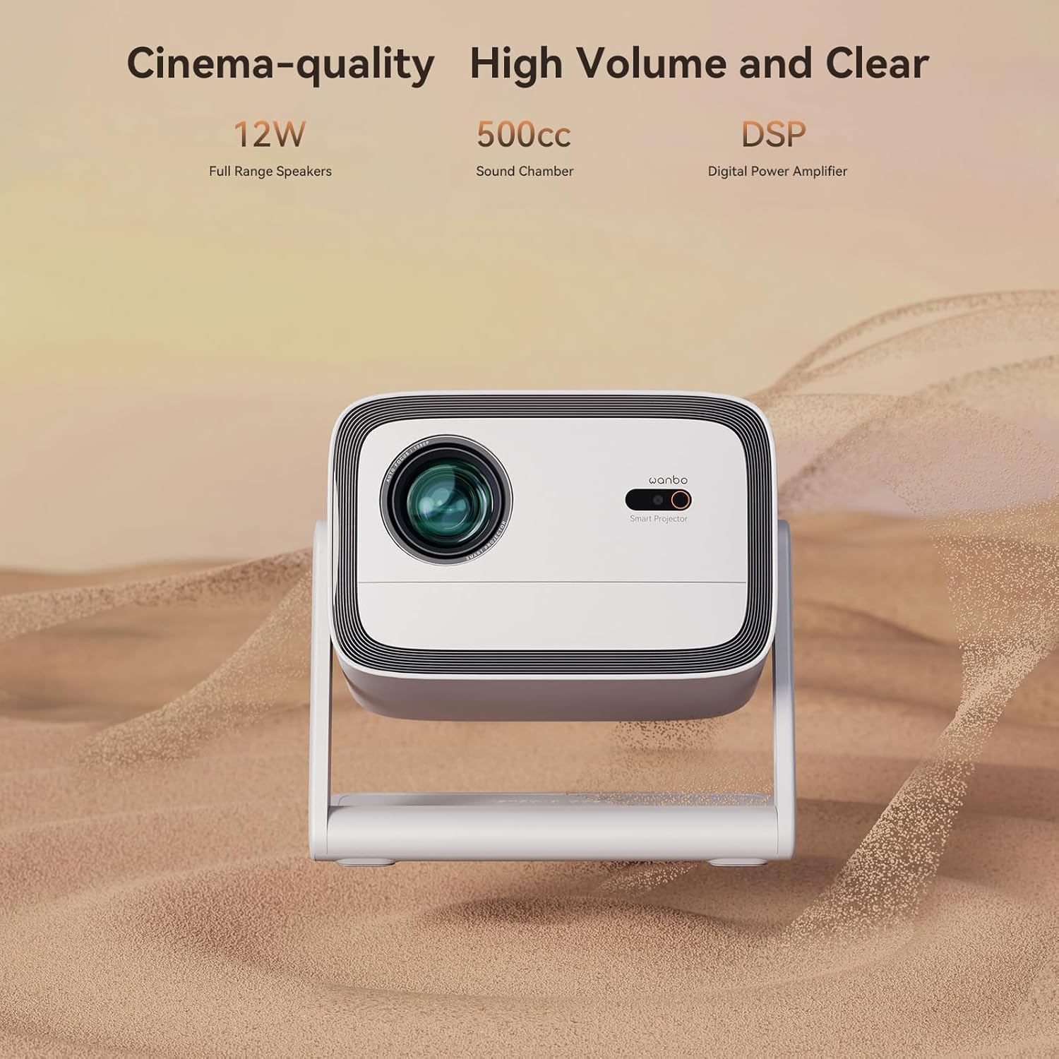 Wanbo Vali 1 Pro — 1080P Google TV Projector with 200° Gimbal & Netflix