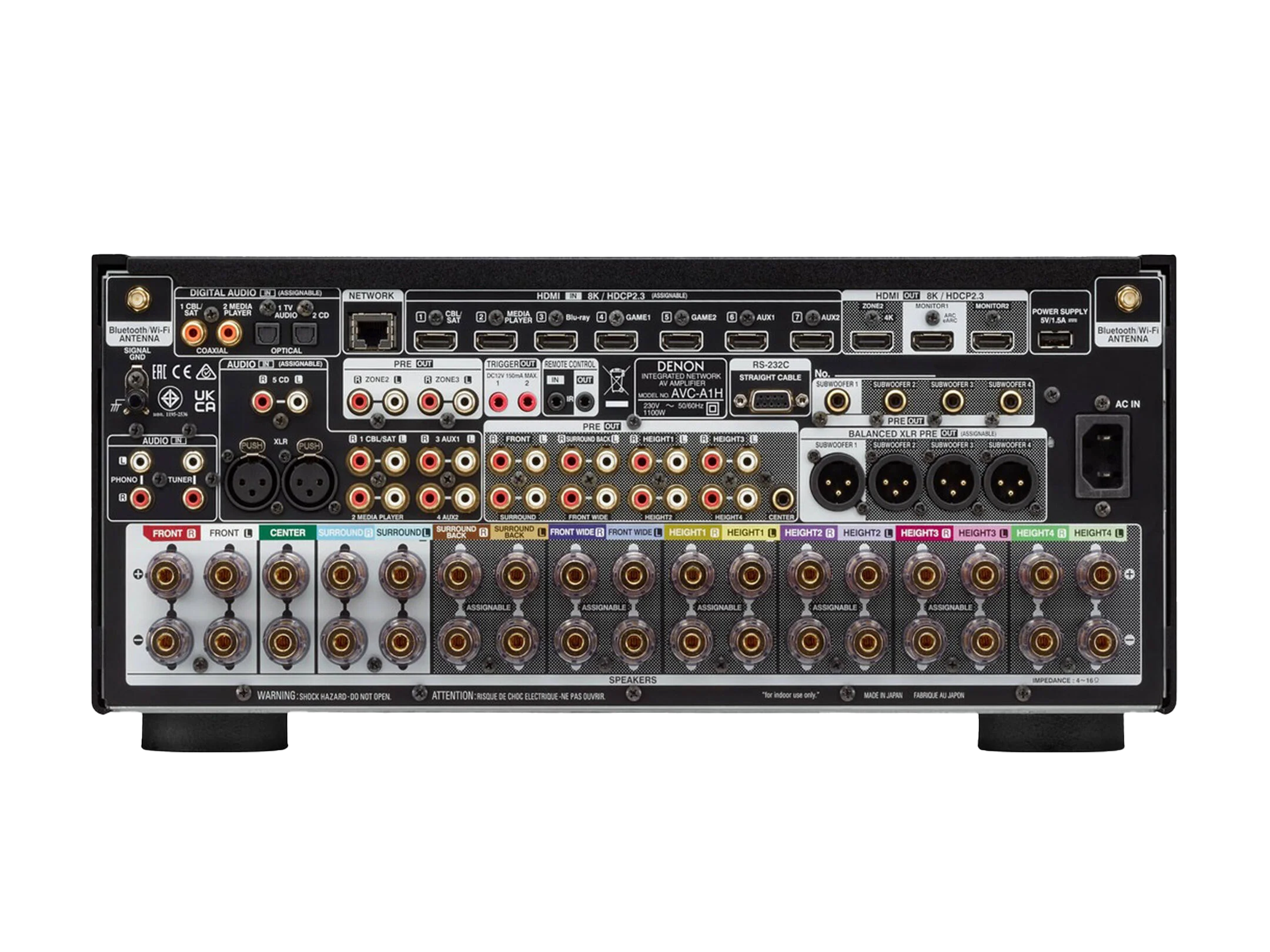 AVC-A1H — 15.4 Ch. 150W 8K AV Receiver Powered by HEOS™