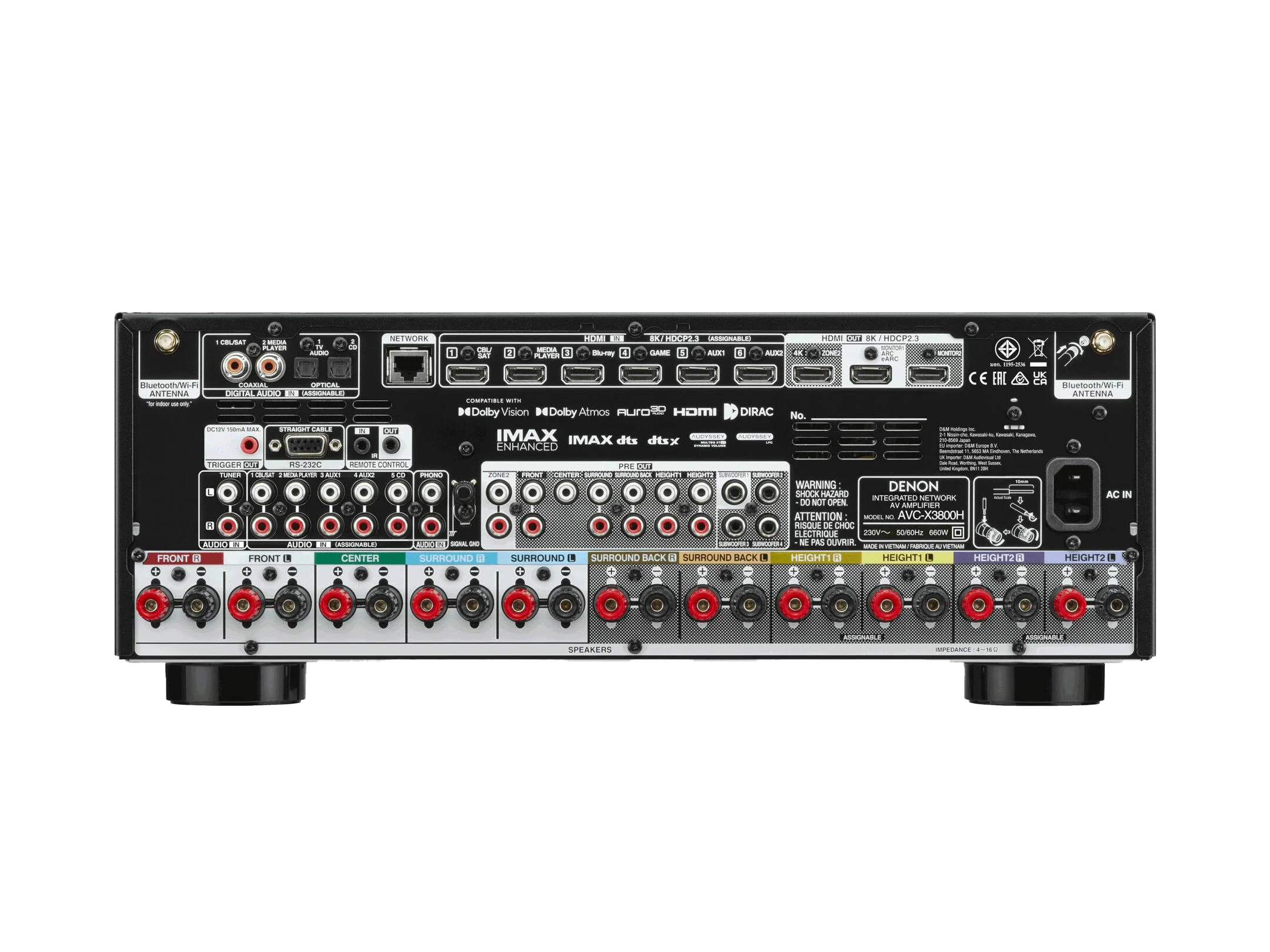 AVC-X3800H 9.4 Channel 8K AV Receiver with HEOS Built-in