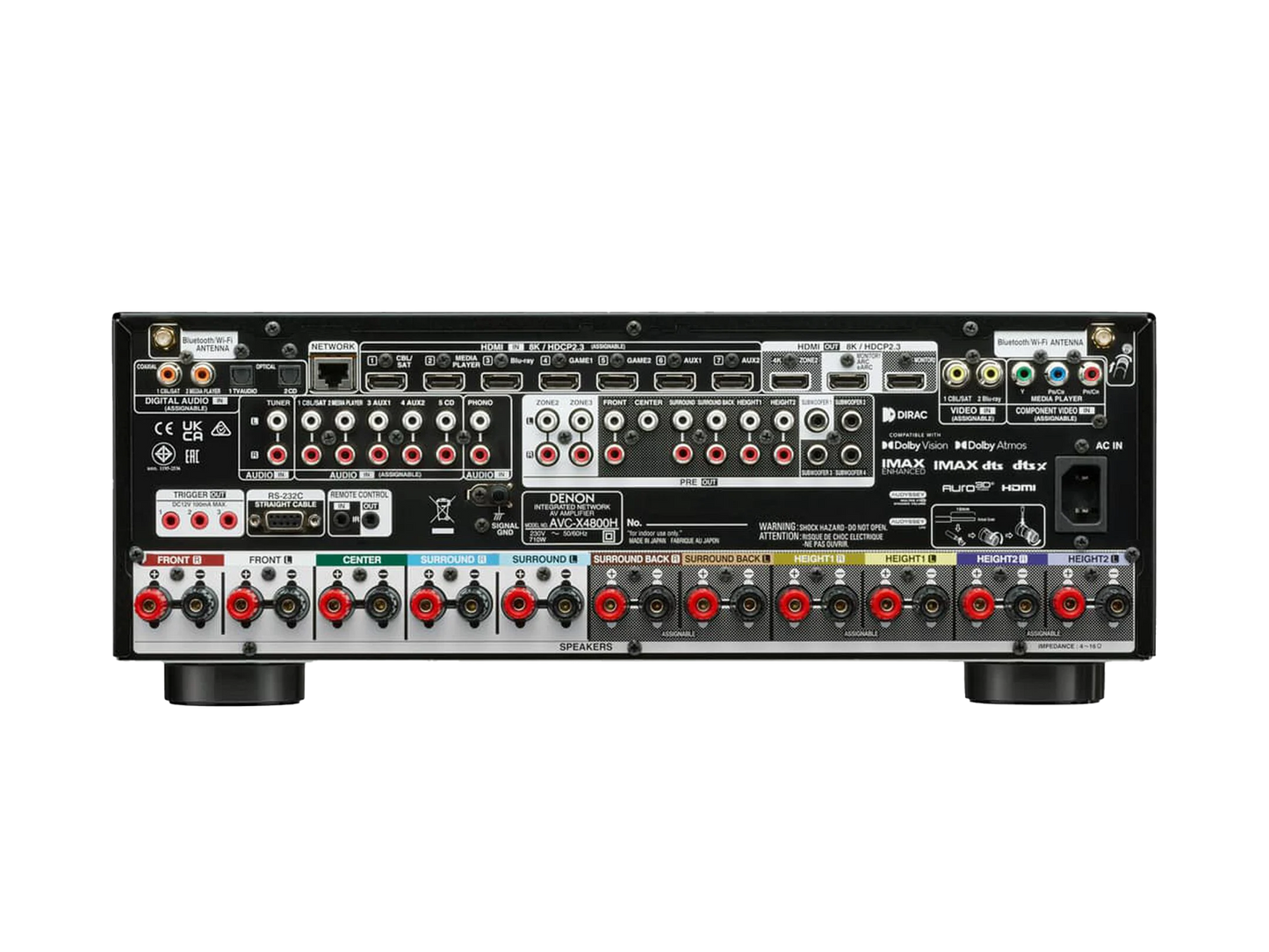 AVC-X4800H 9.4 Channel 8K AV Receiver with HEOS Built-in