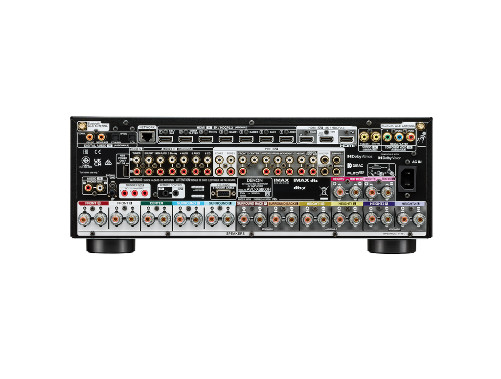 AVC-X6800H — 11.4 Ch. 140W 8K AV Receiver Powered by HEOS™
