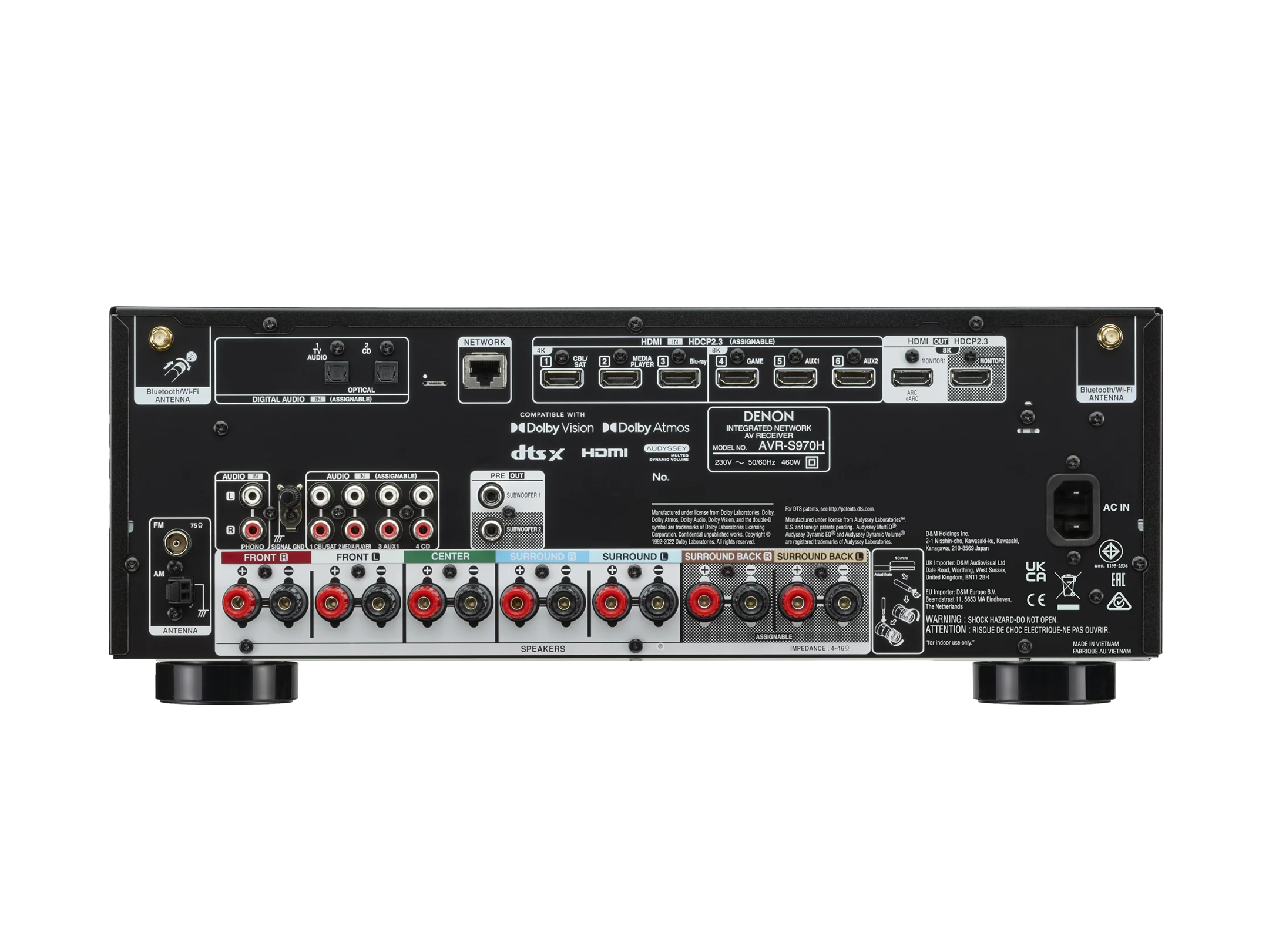 AVR-S970H 7.2 Channel 8K AV Receiver with HEOS Built-in