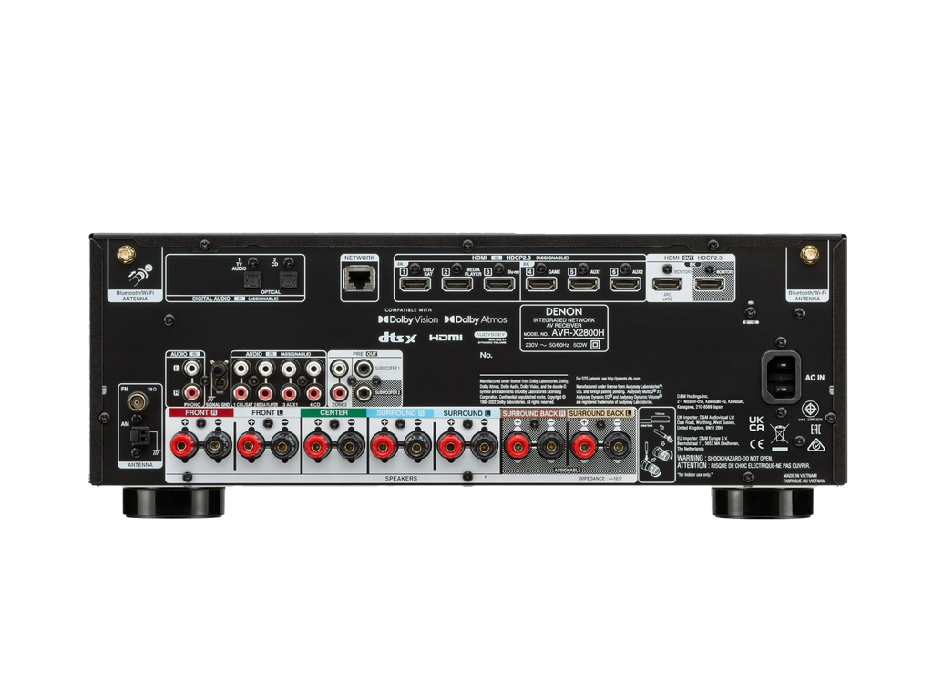 AVR-X2800H 7.2 Channel 8K AV Receiver with HEOS Built-in