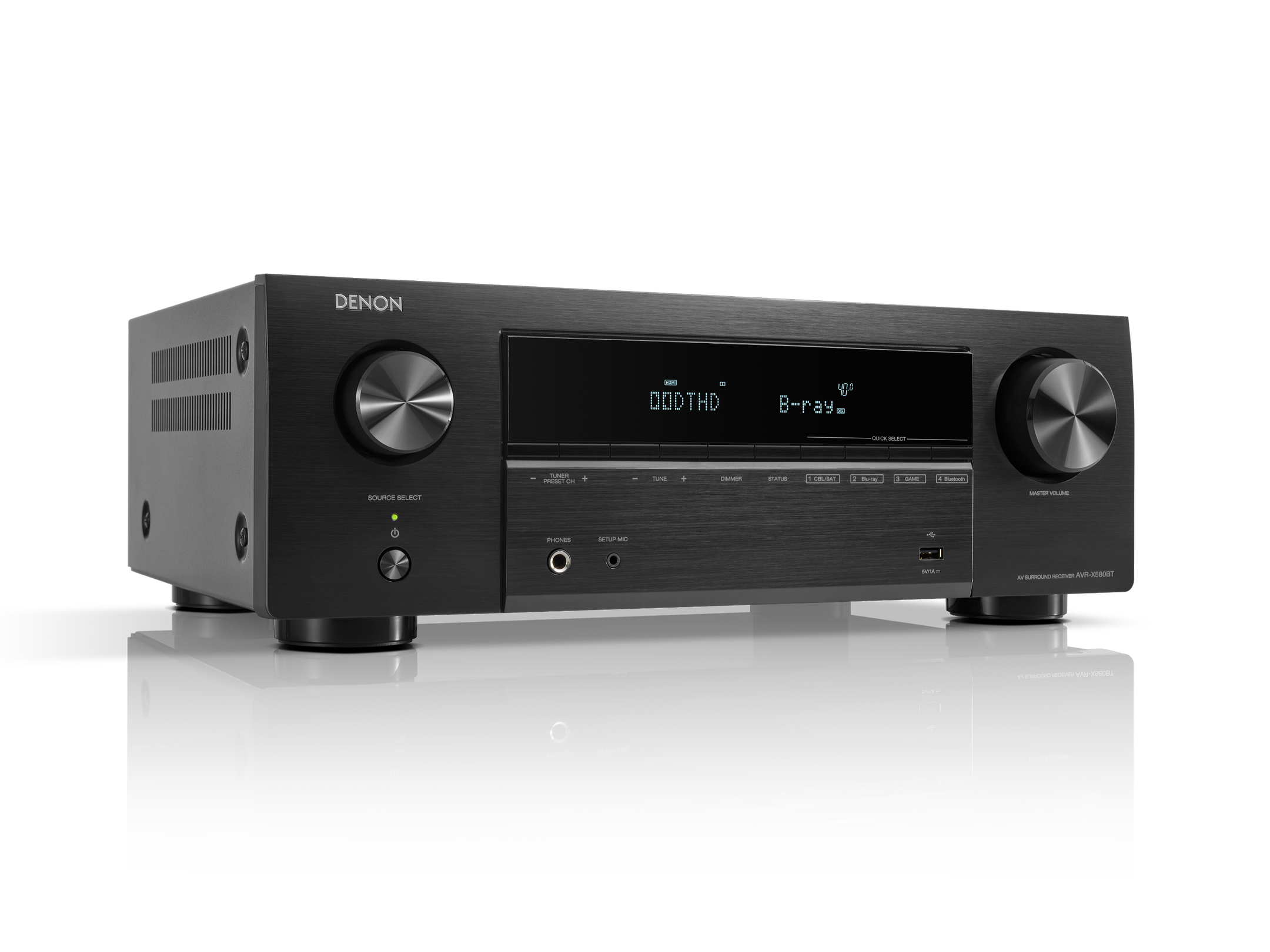 AVR-X580BT 5.2 Channel 8K AV Receiver with Bluetooth