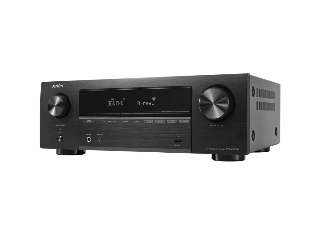AVR-X580BT 5.2 Channel 8K AV Receiver with Bluetooth