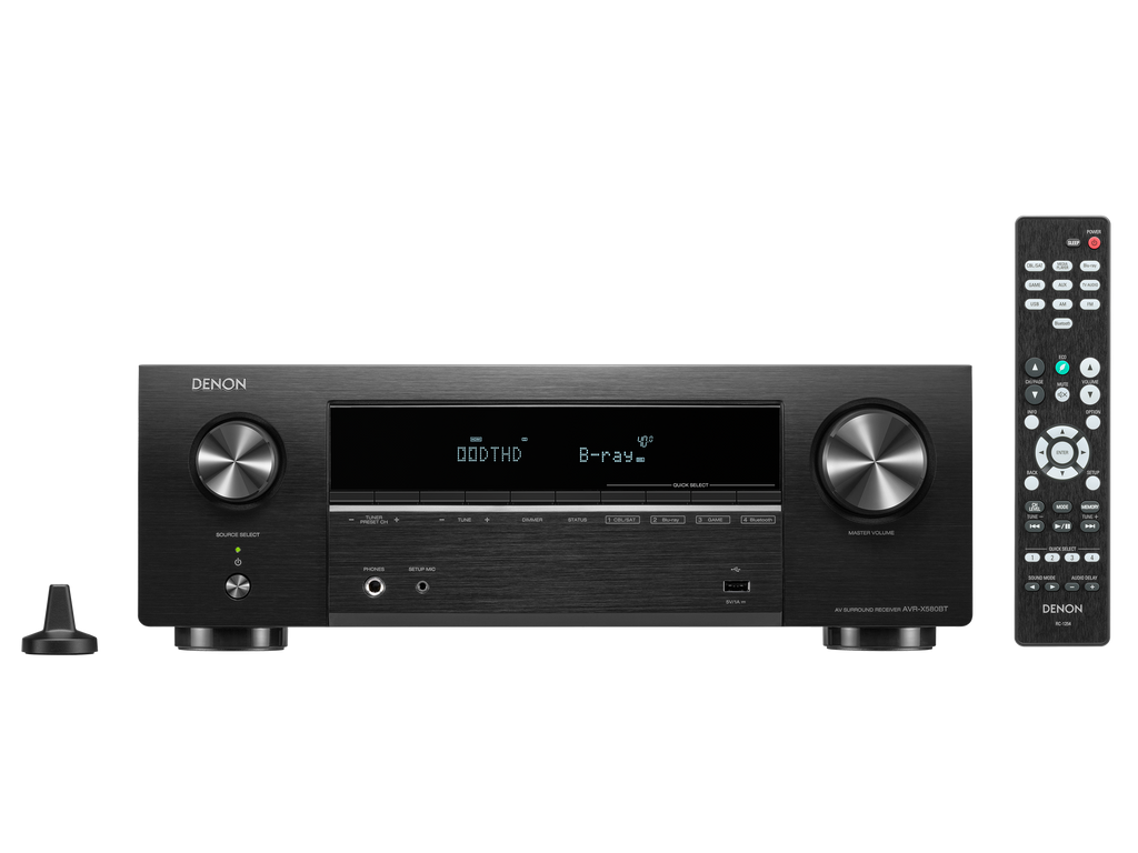 AVR-X580BT 5.2 Channel 8K AV Receiver with Bluetooth