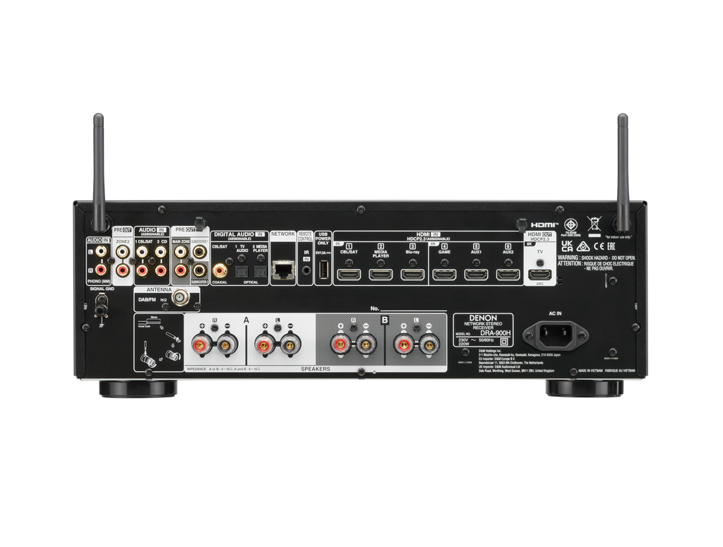 DRA-900H 2.2 Channel 100W 8K Stereo Receiver with HEOS Built-in