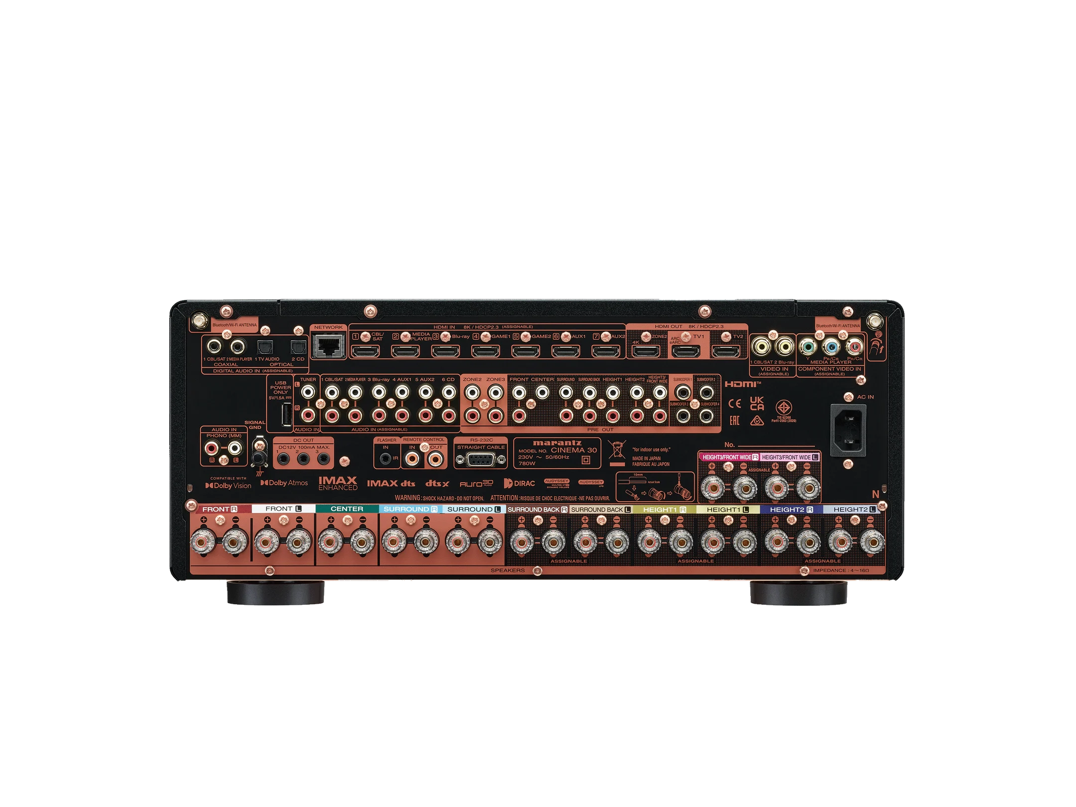 Cinema 30 11.4 Channel 140W 8K AV Receiver with HEOS Built-in