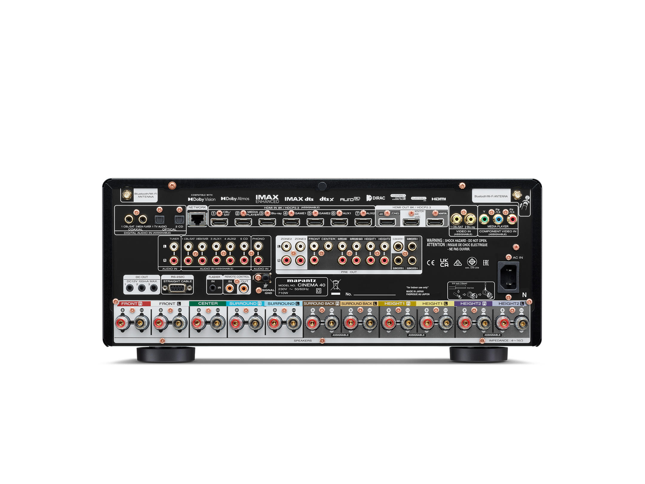 Cinema 40 9.4 Channel 125W 8K AV Receiver with HEOS Built-in