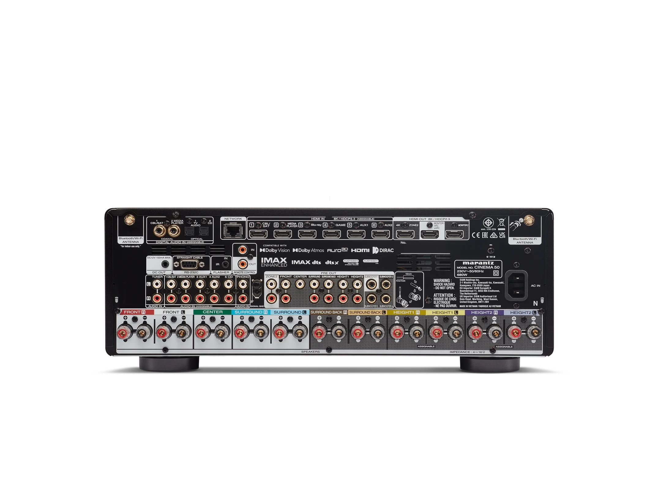 Cinema 50 9.4 Channel 110W 8K AV Receiver with HEOS Built-in