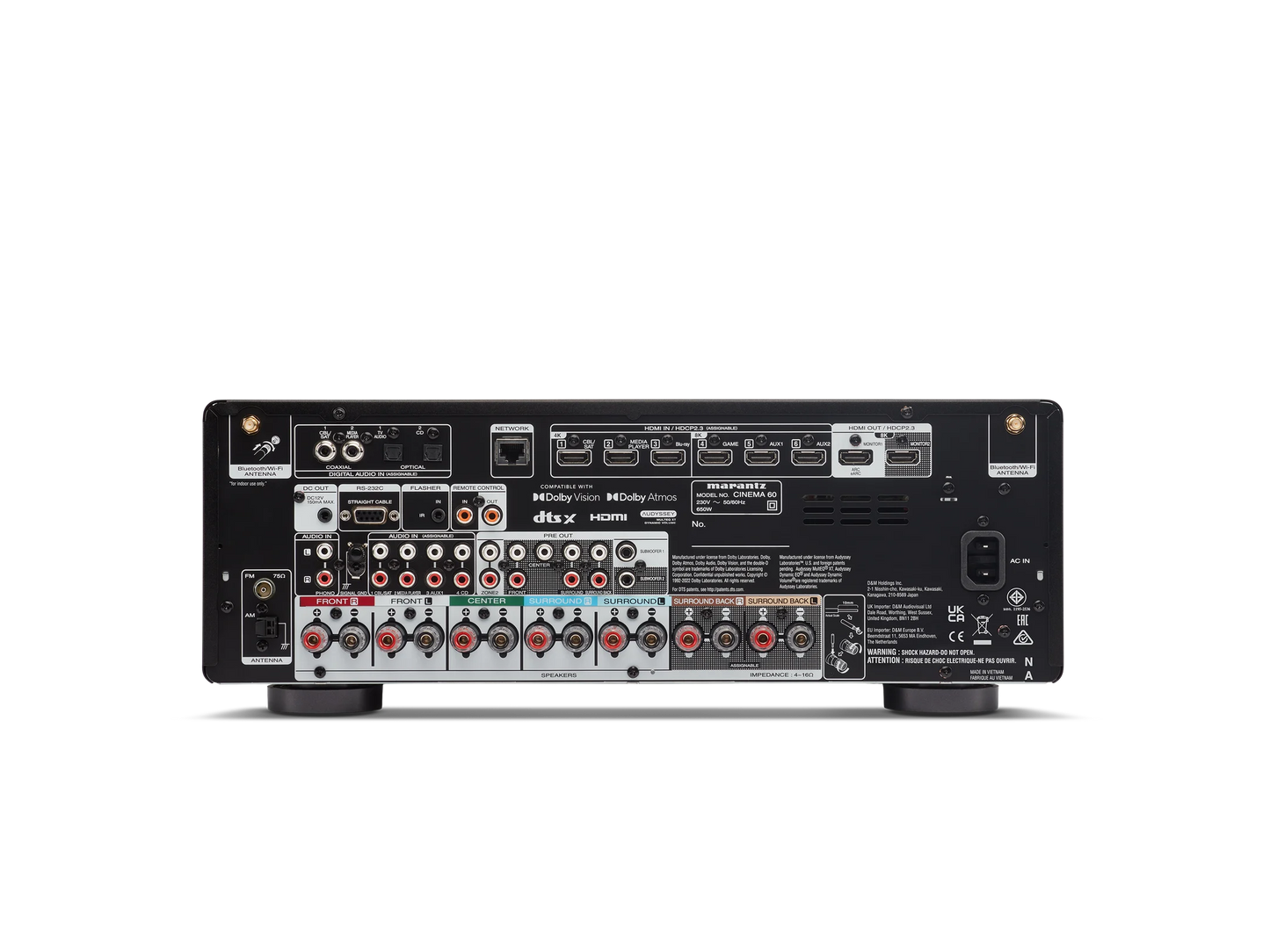 Cinema 60 7.2 Channel 100W 8K AV Receiver with HEOS Built-in