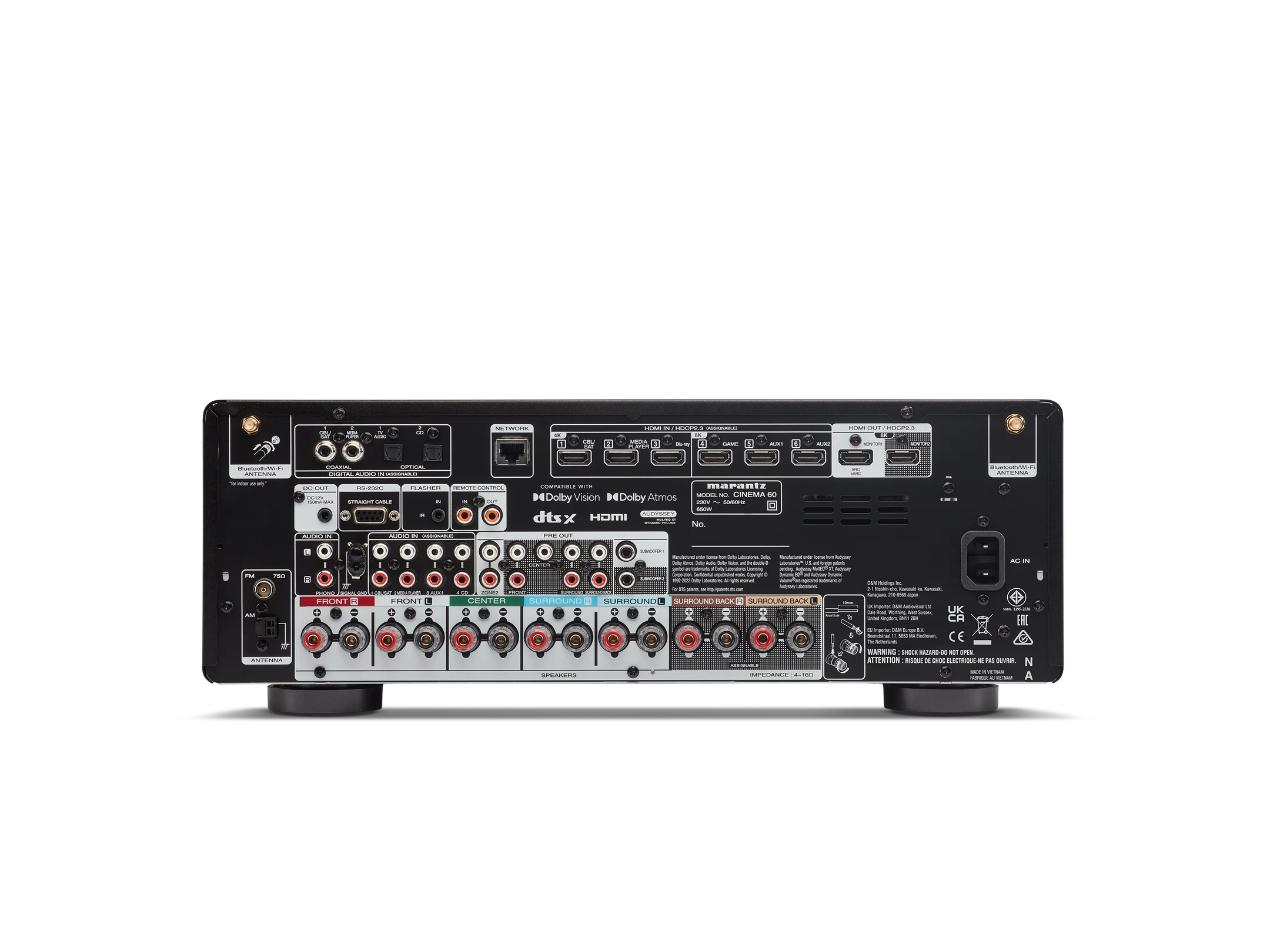 Cinema 60 7.2 Channel 100W 8K AV Receiver with HEOS Built-in