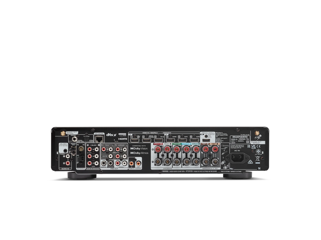 Cinema 70s 7.2 Channel 50W 8K Slimline AV Receiver with HEOS Built-in