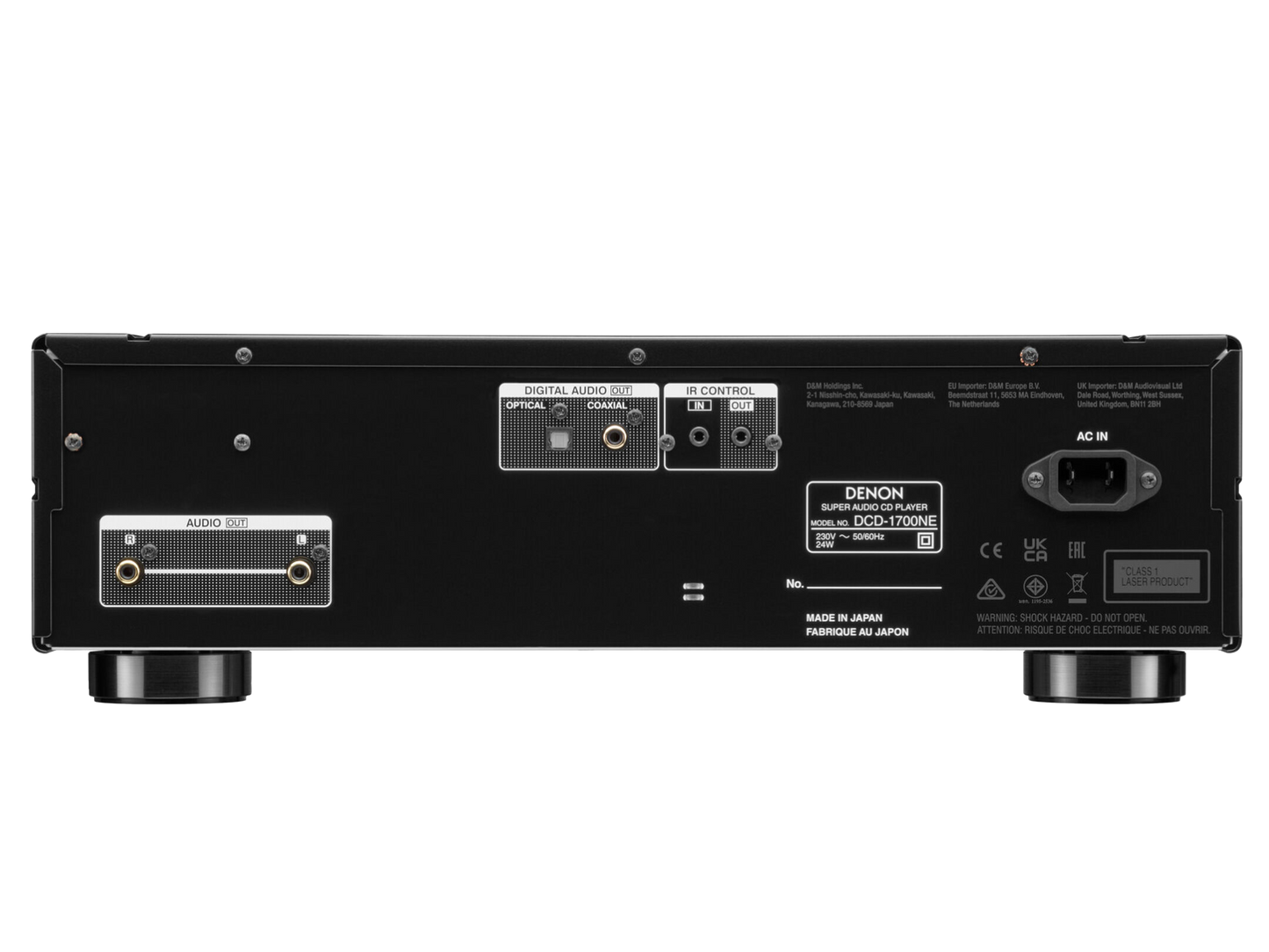 DCD-1700NE Premium CD/SACD Player with AL32 Processing & 192kHz/32-bit DAC