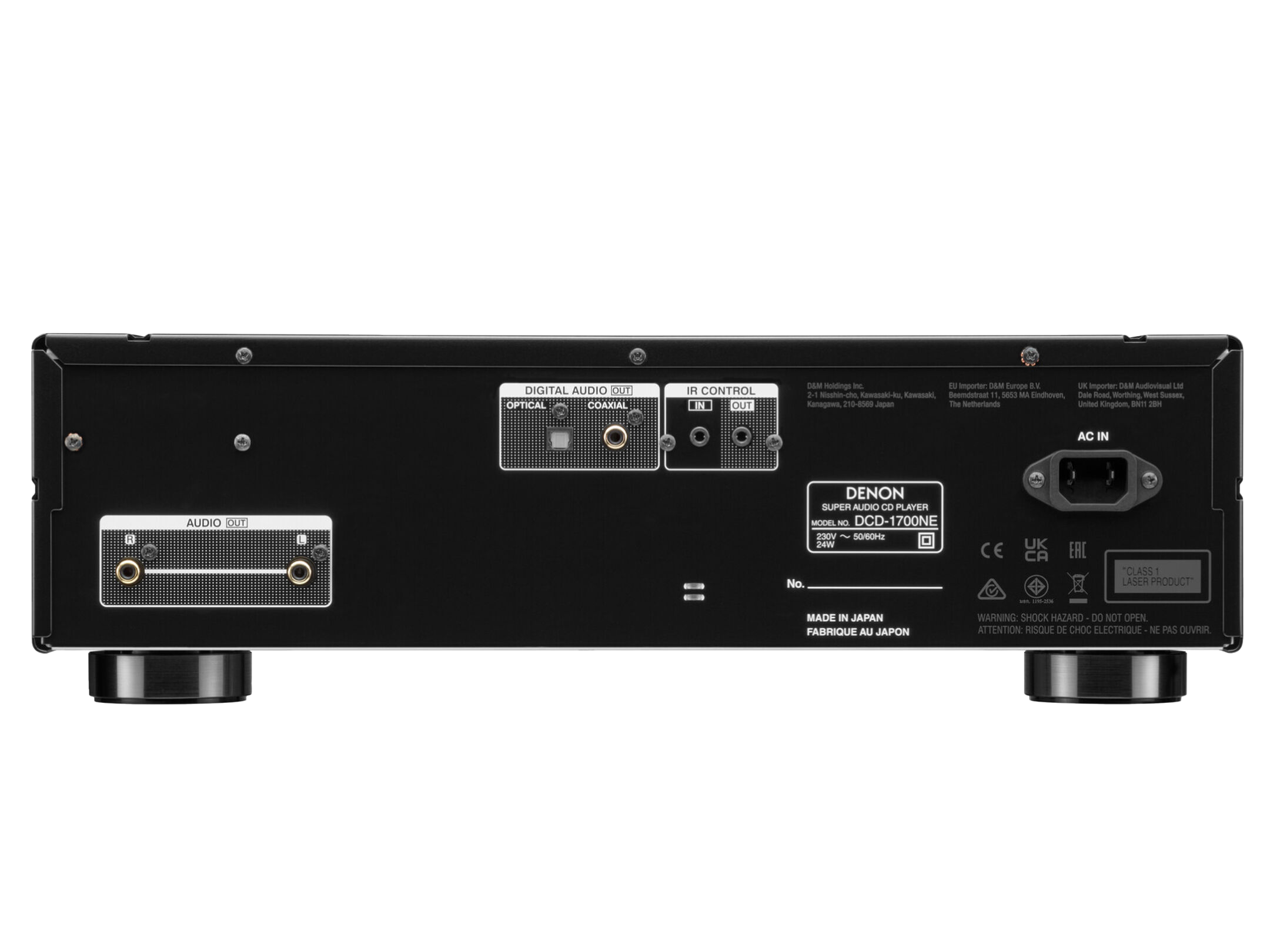 DCD-1700NE Premium CD/SACD Player with AL32 Processing & 192kHz/32-bit DAC