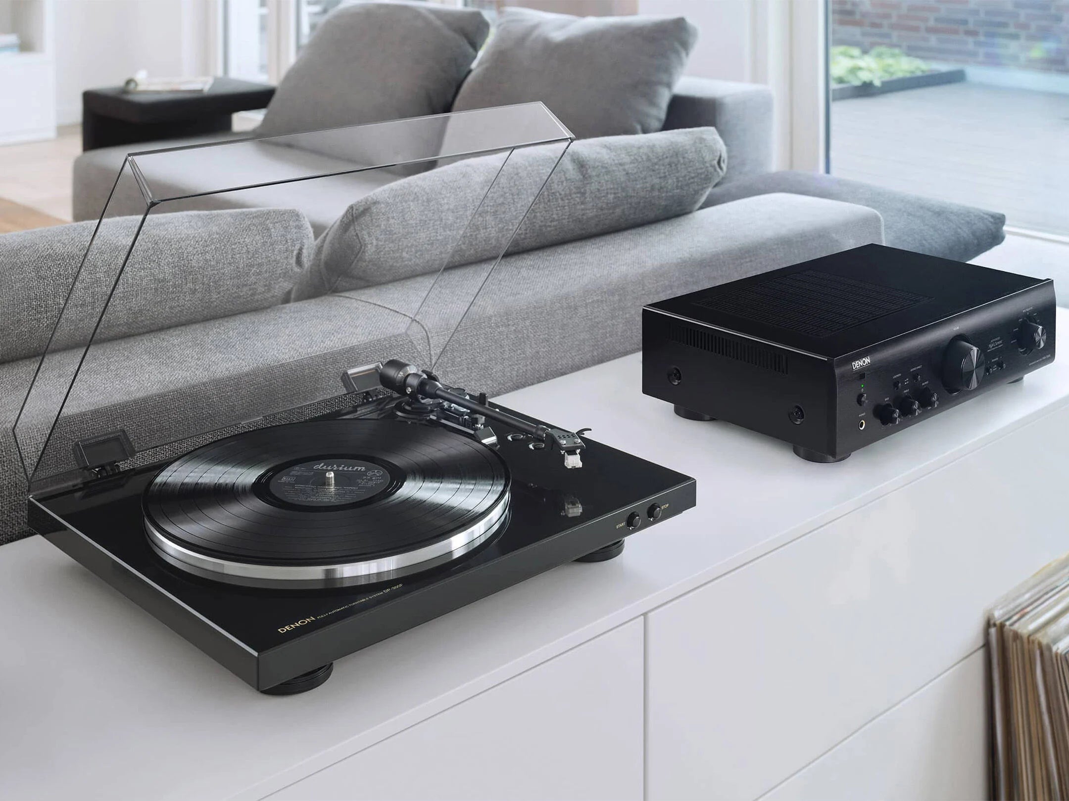 DP-300F Fully Automatic Belt-Drive Analog Turntable with Built-in Phono EQ