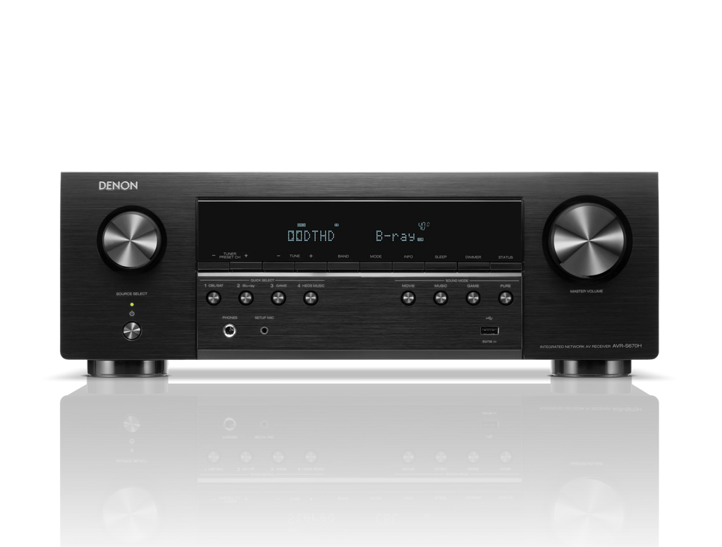 AVR-S670H 5.2 Channel 8K AV Receiver with HEOS Built-in