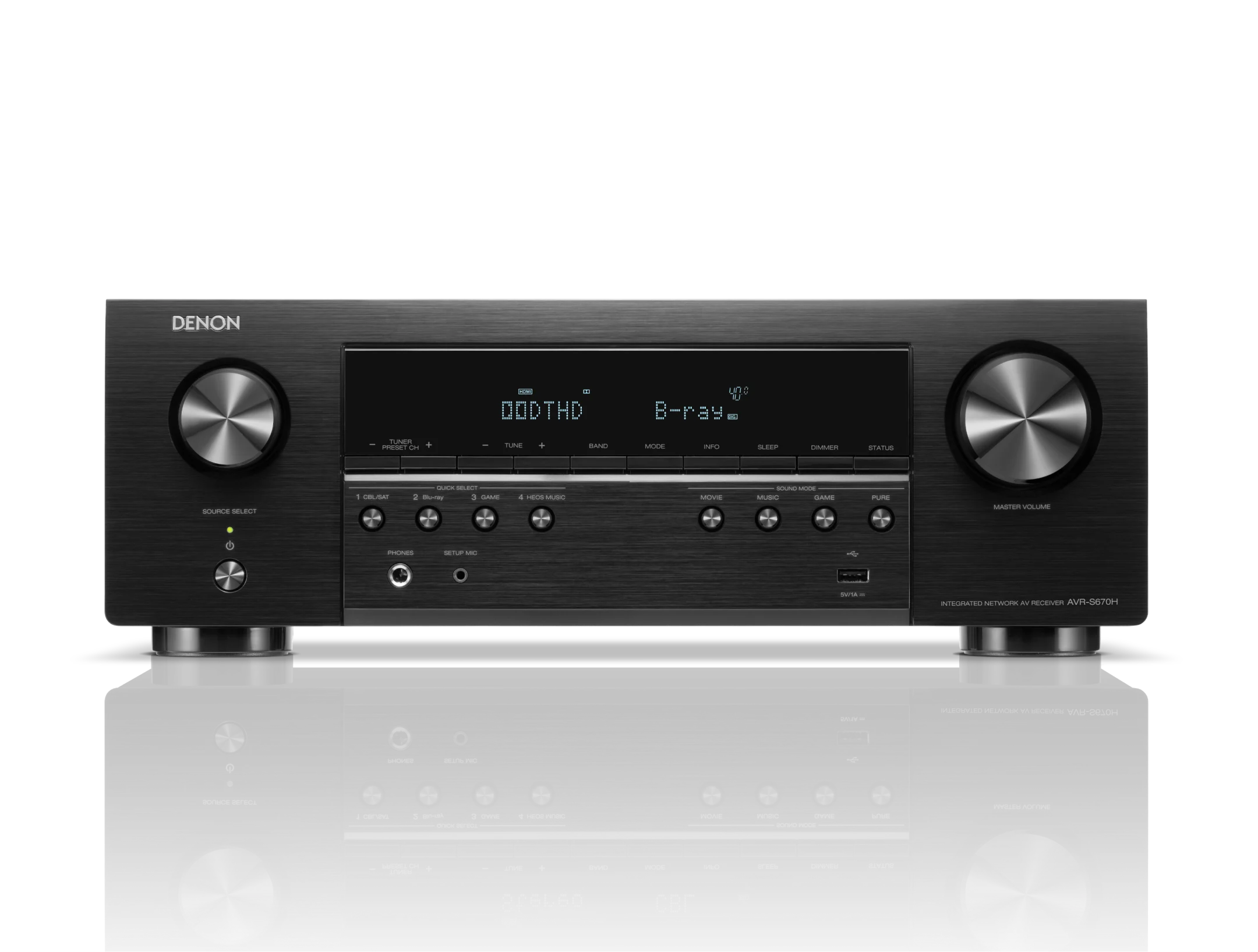 AVR-S670H 5.2 Channel 8K AV Receiver with HEOS Built-in