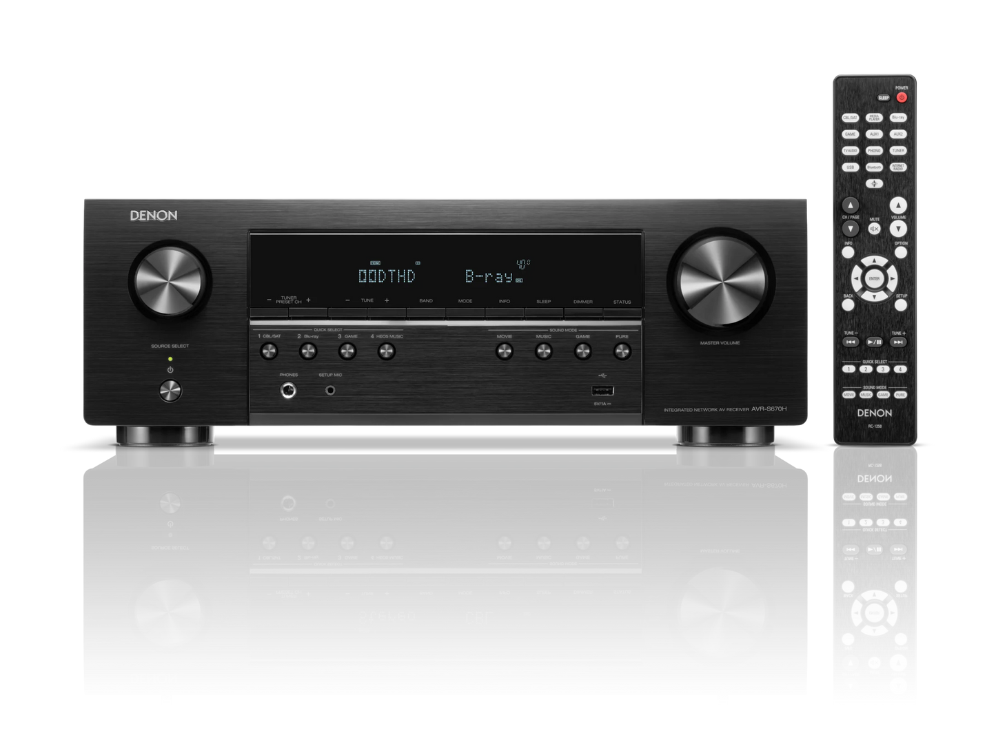 AVR-S670H 5.2 Channel 8K AV Receiver with HEOS Built-in
