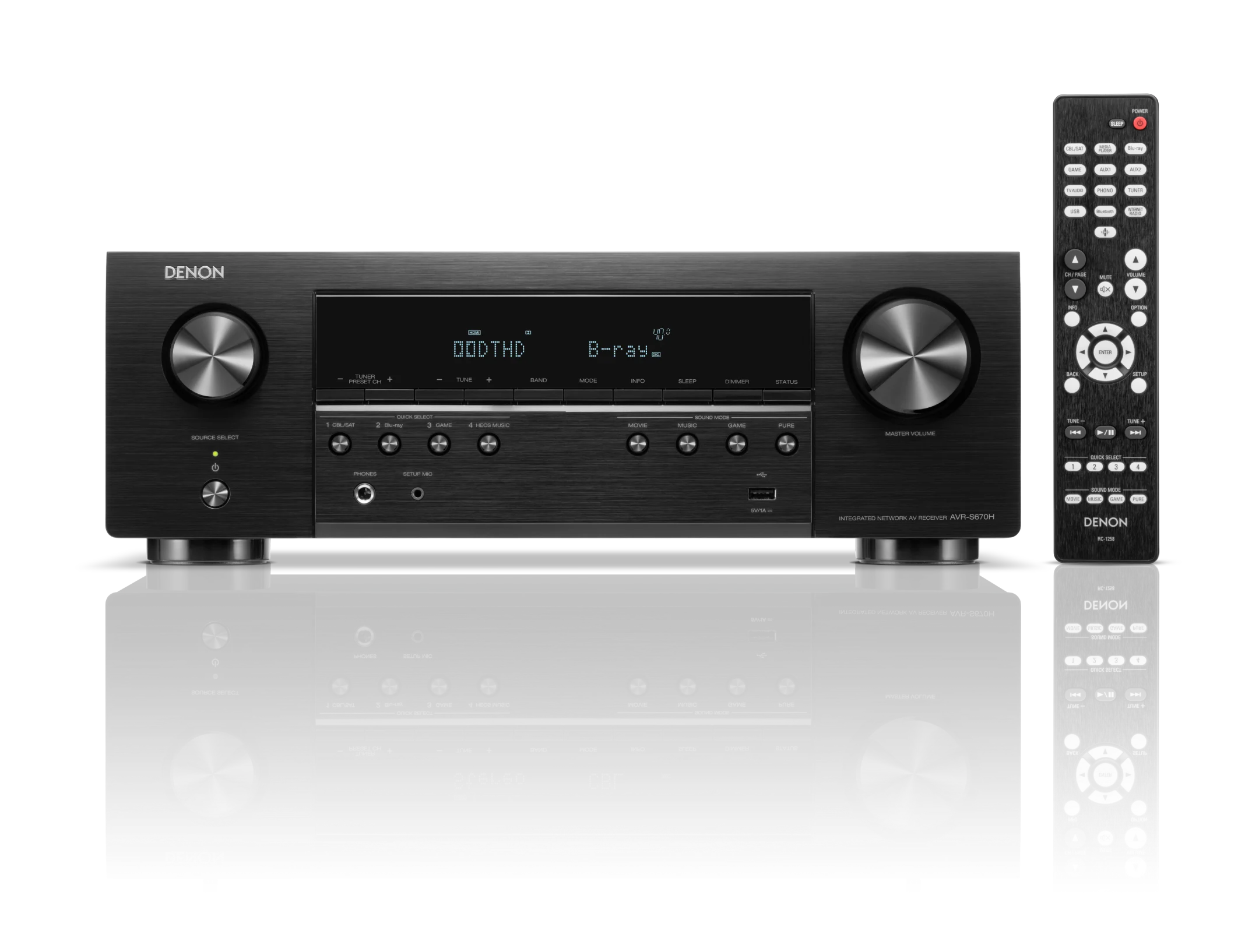 AVR-S670H 5.2 Channel 8K AV Receiver with HEOS Built-in