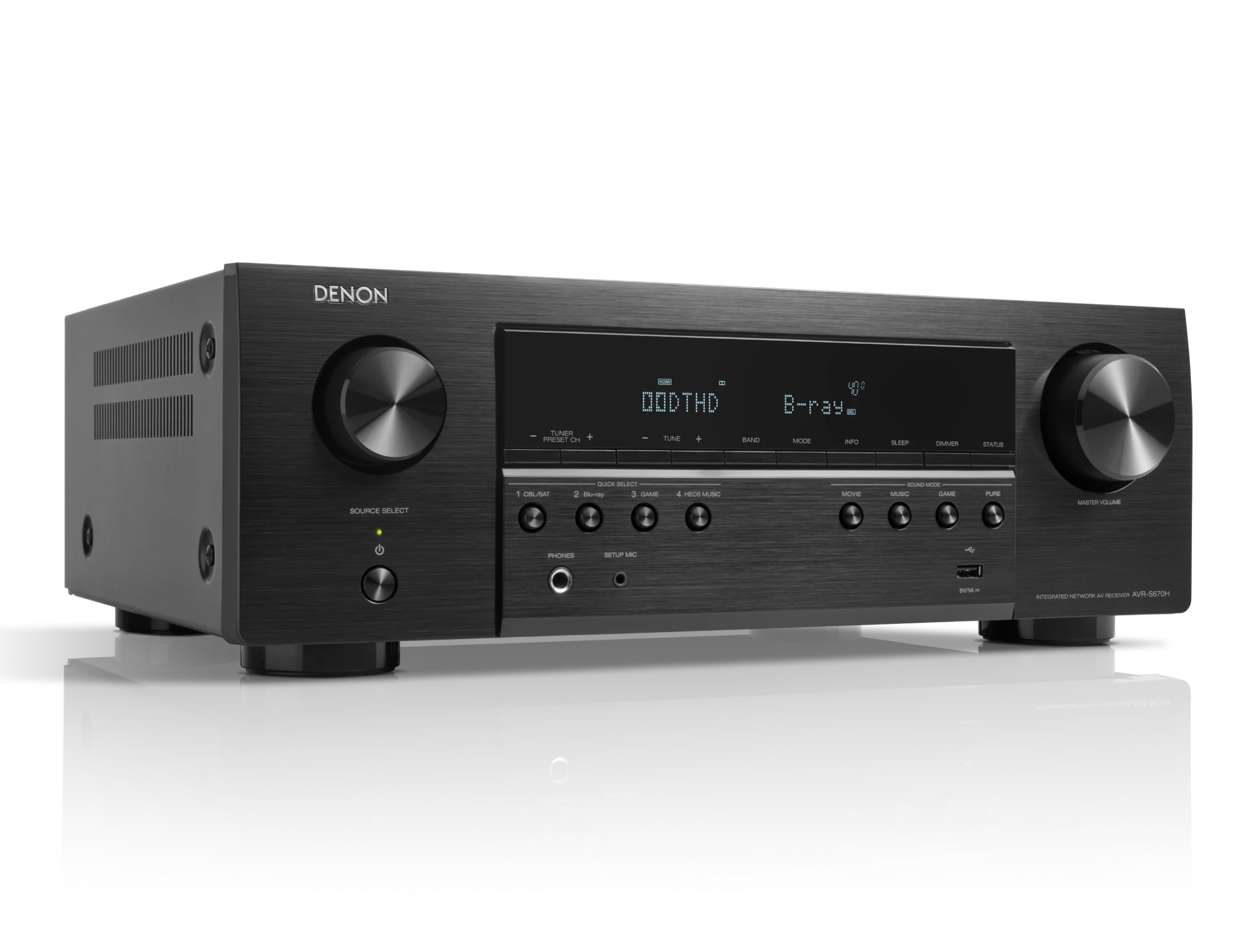 AVR-S670H 5.2 Channel 8K AV Receiver with HEOS Built-in