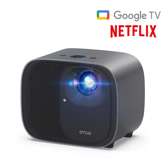 Eetoe E3 Pro 1080P Smart Projector 3000:1 Contrast | Android TV 11 | Netflix | 2GB+16GB