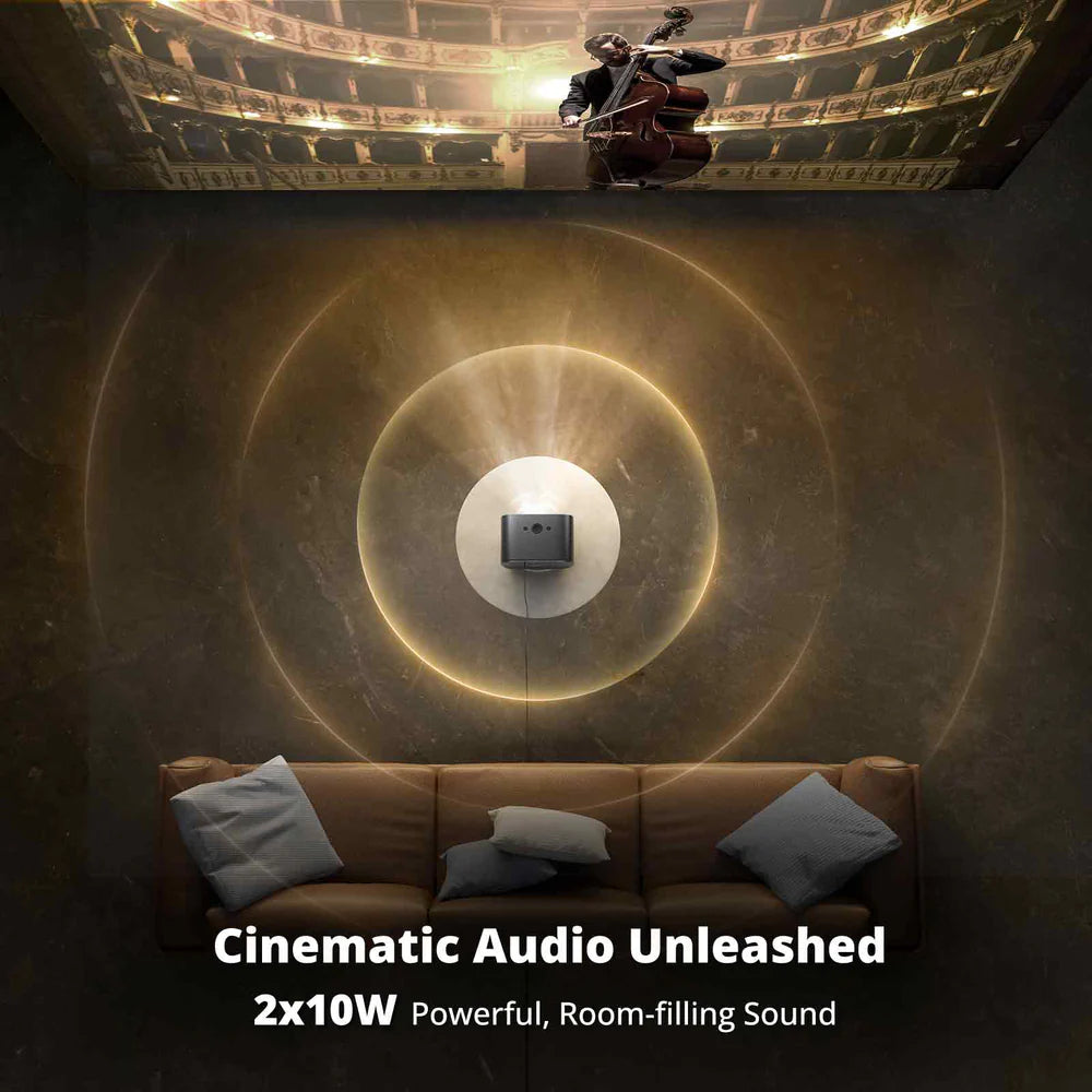 Eetoe E3 Pro 1080P Smart Projector 3000:1 Contrast | Android TV 11 | Netflix | 2GB+16GB