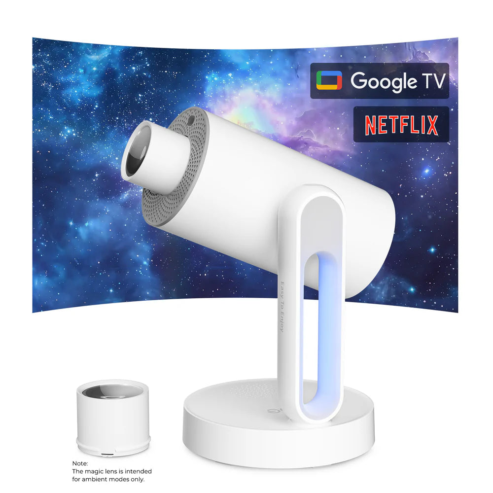 Eetoe Starfish Plus 1280×1080 LCD Projector 300 ANSI Lumens | 4K Support | 16:9/4:3
