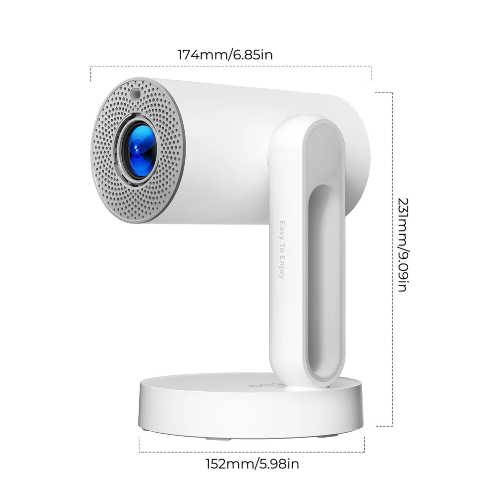 Eetoe Starfish Plus 1280×1080 LCD Projector 300 ANSI Lumens | 4K Support | 16:9/4:3