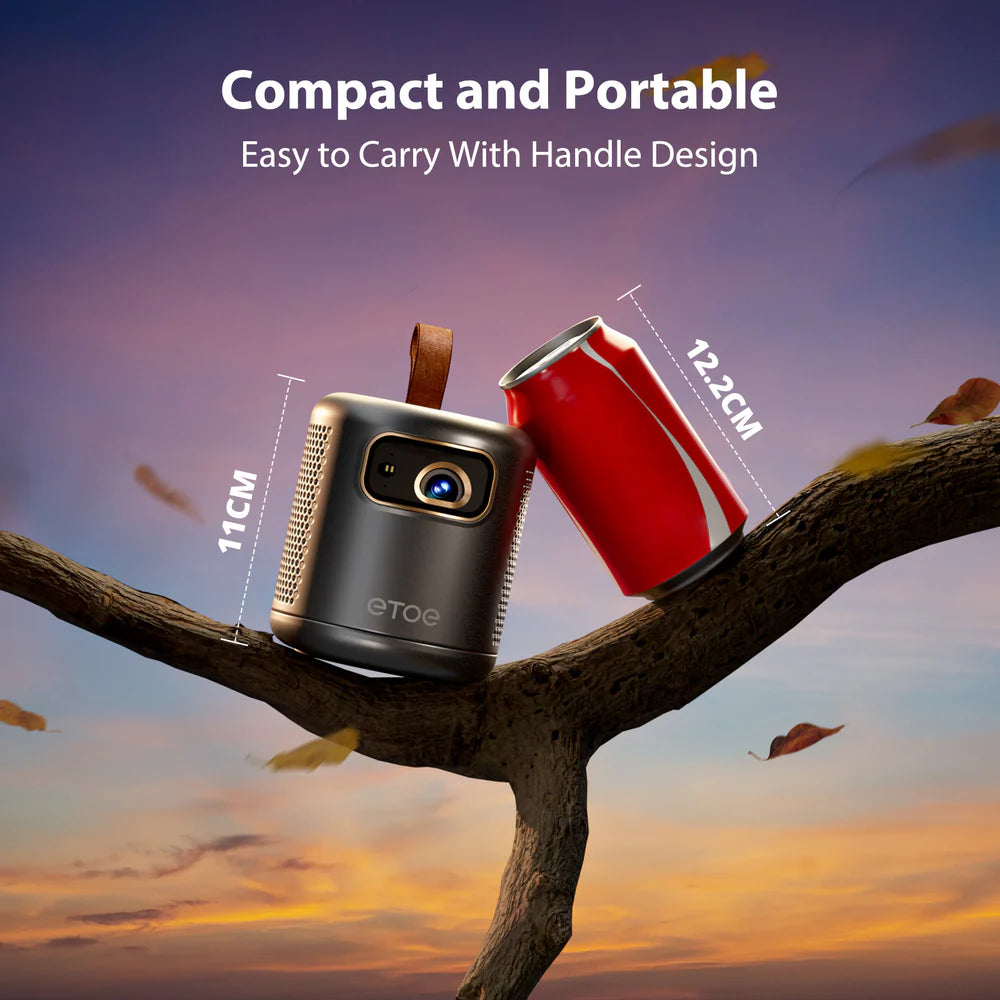 Eetoe Dolphin Full HD 500 ANSI Lumens Smart Projector | Google TV 3.0 | Netflix | Chromecast | AirPlay