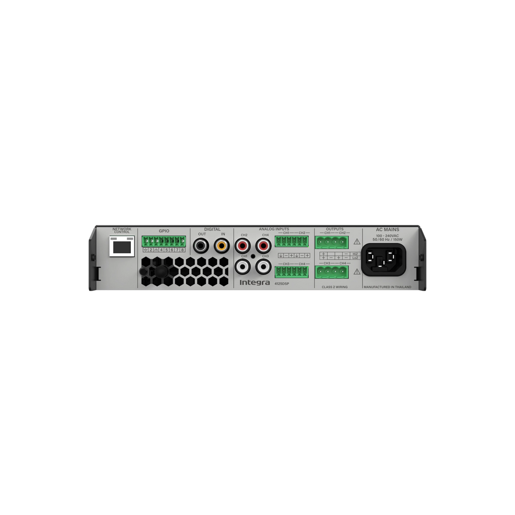 Integra DSP 4125 4-Channel 125W DSP Power Amplifier with Klipsch Presets