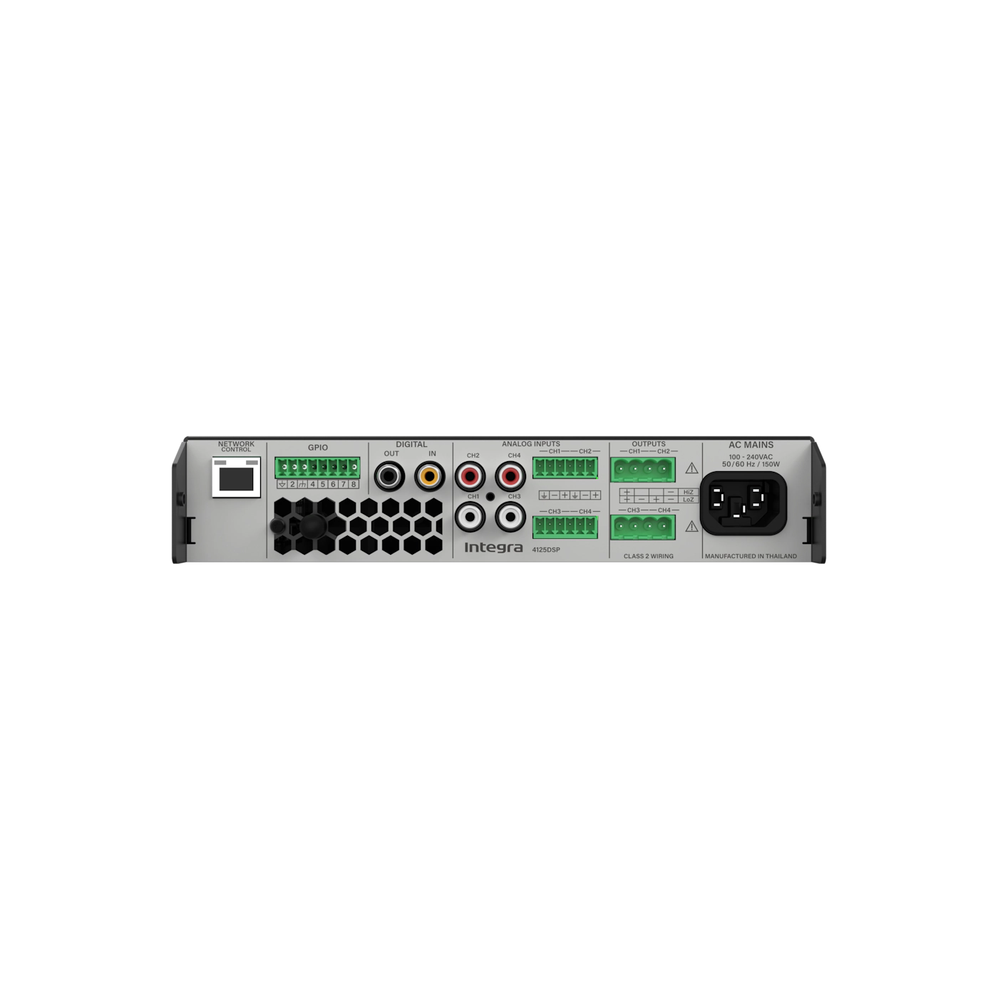 Integra DSP 4125 4-Channel 125W DSP Power Amplifier with Klipsch Presets