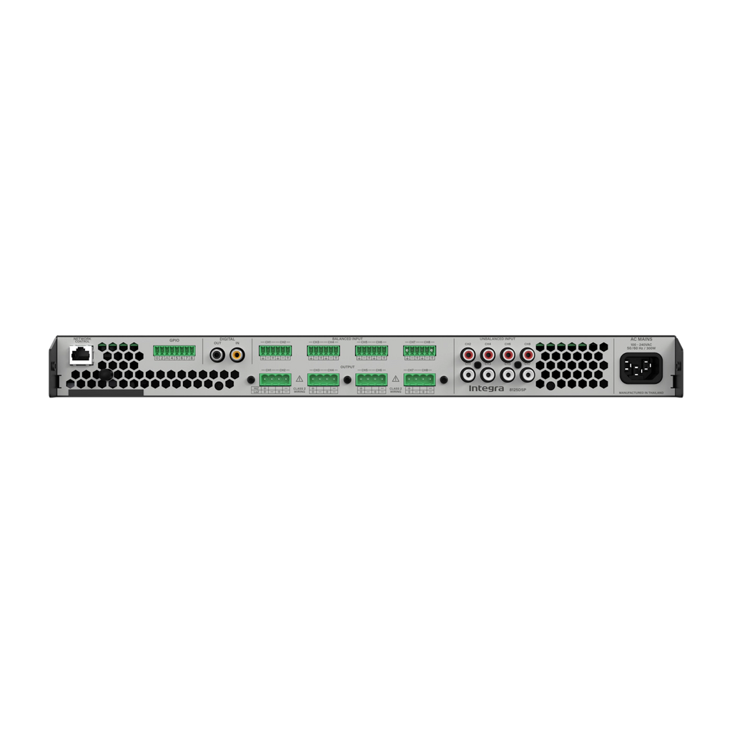 Integra DSP 8125 8-Channel 125W DSP Power Amplifier with Klipsch Presets