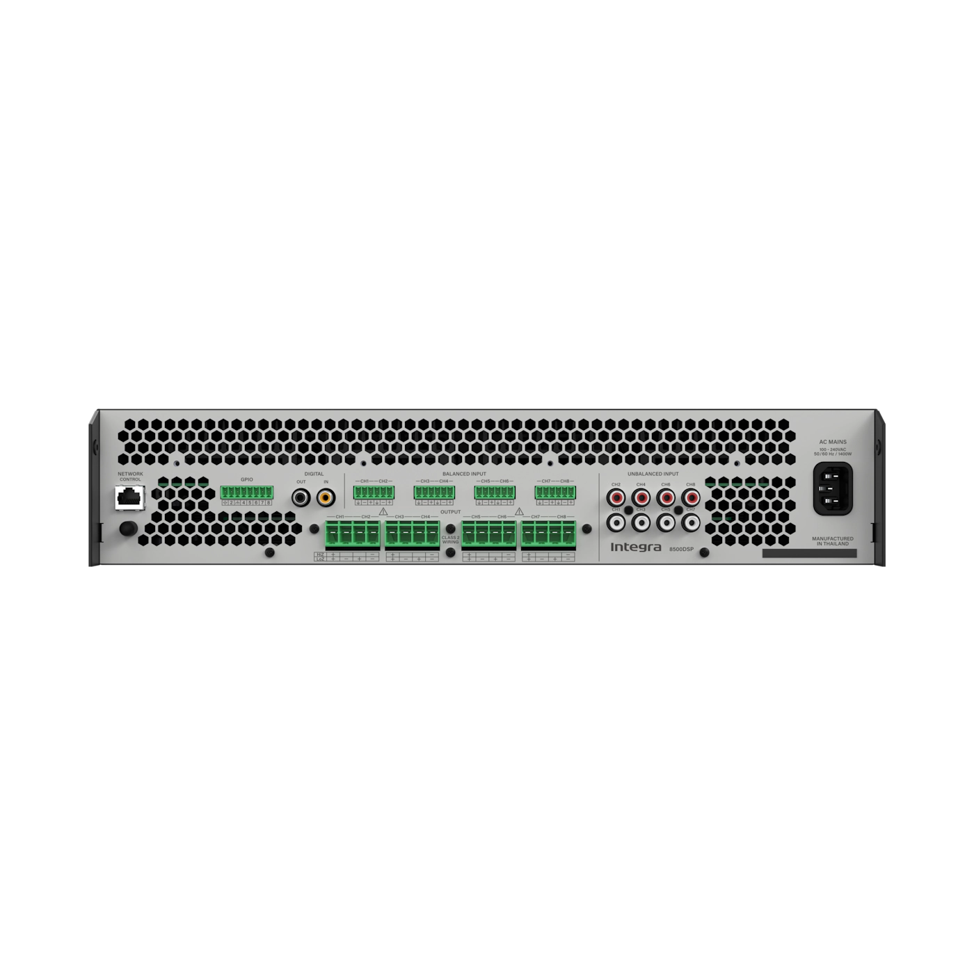Integra DSP 8500 8-Channel 500W DSP Power Amplifier with Klipsch Presets