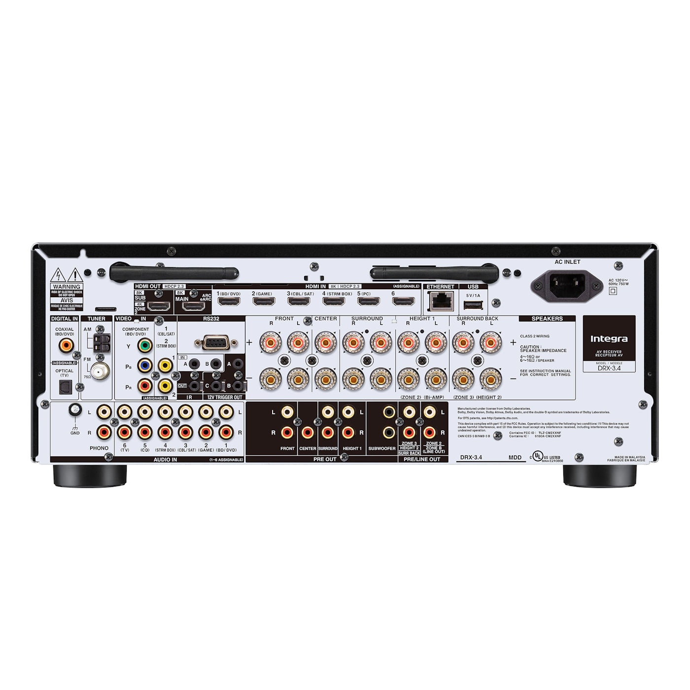Integra DRX 3.4 9.2 Channel 100W AV Receiver with Dirac Live & THX Certified