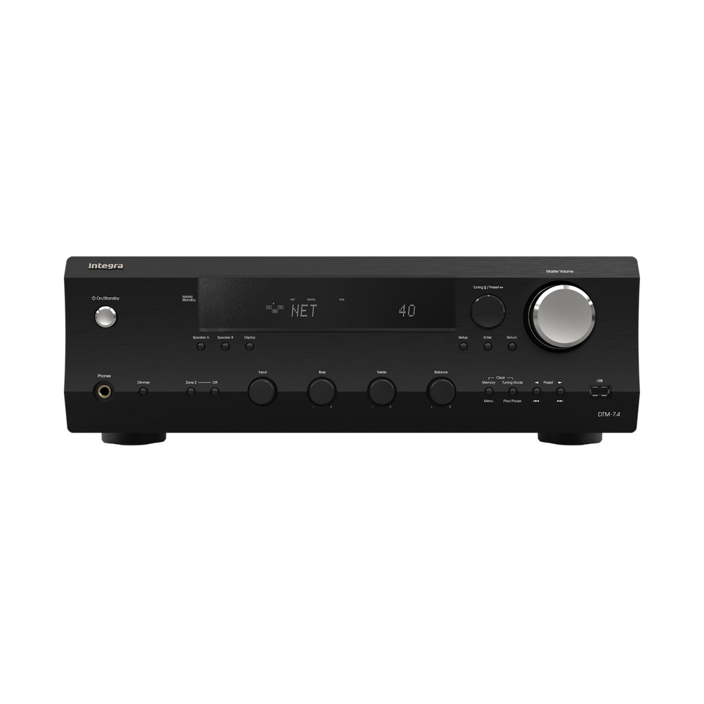Integra DTM 7.4 2.1 Channel 110W Stereo Receiver with Class G, Phono MM/MC & Roon Ready