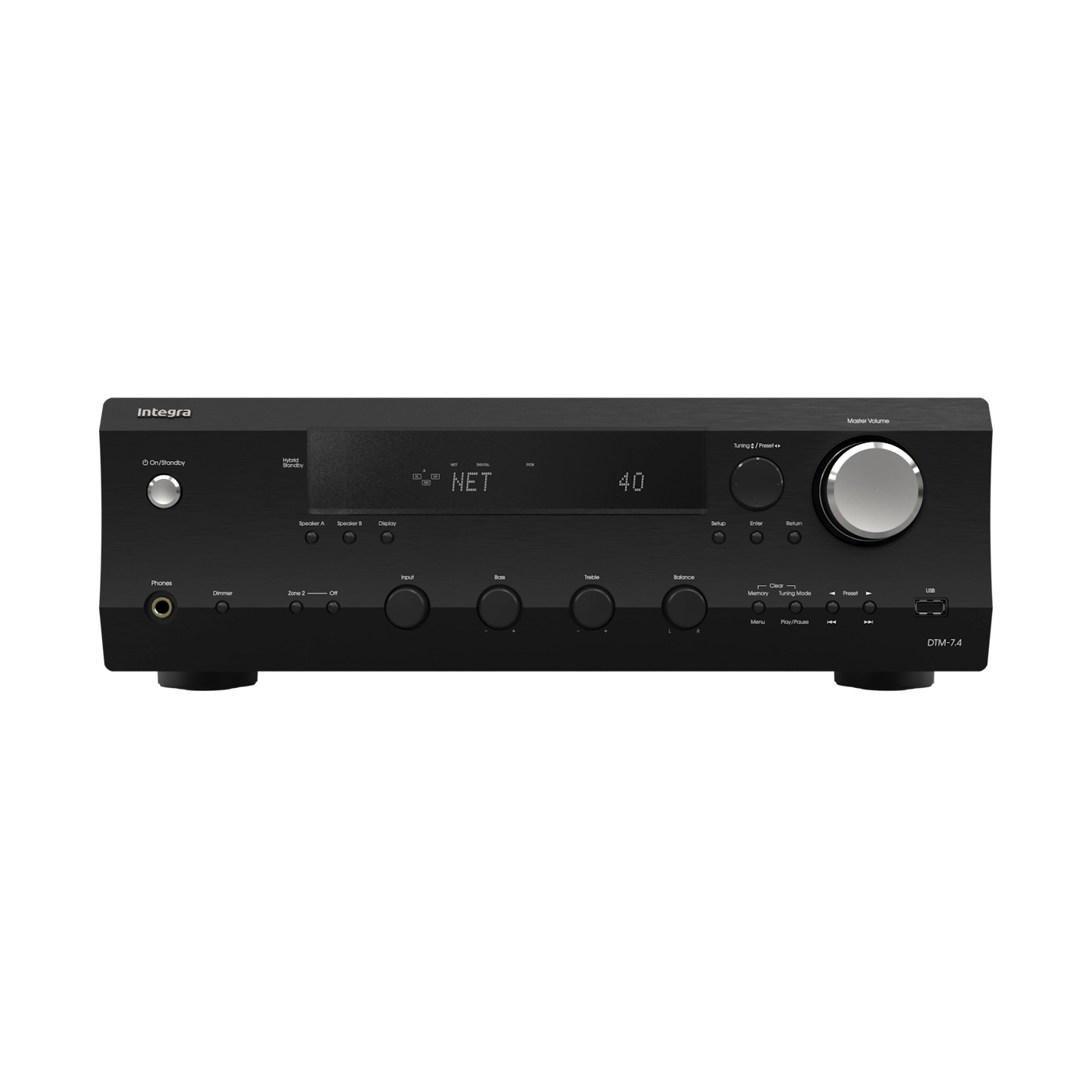 Integra DTM 7.4 2.1 Channel 110W Stereo Receiver with Class G, Phono MM/MC & Roon Ready