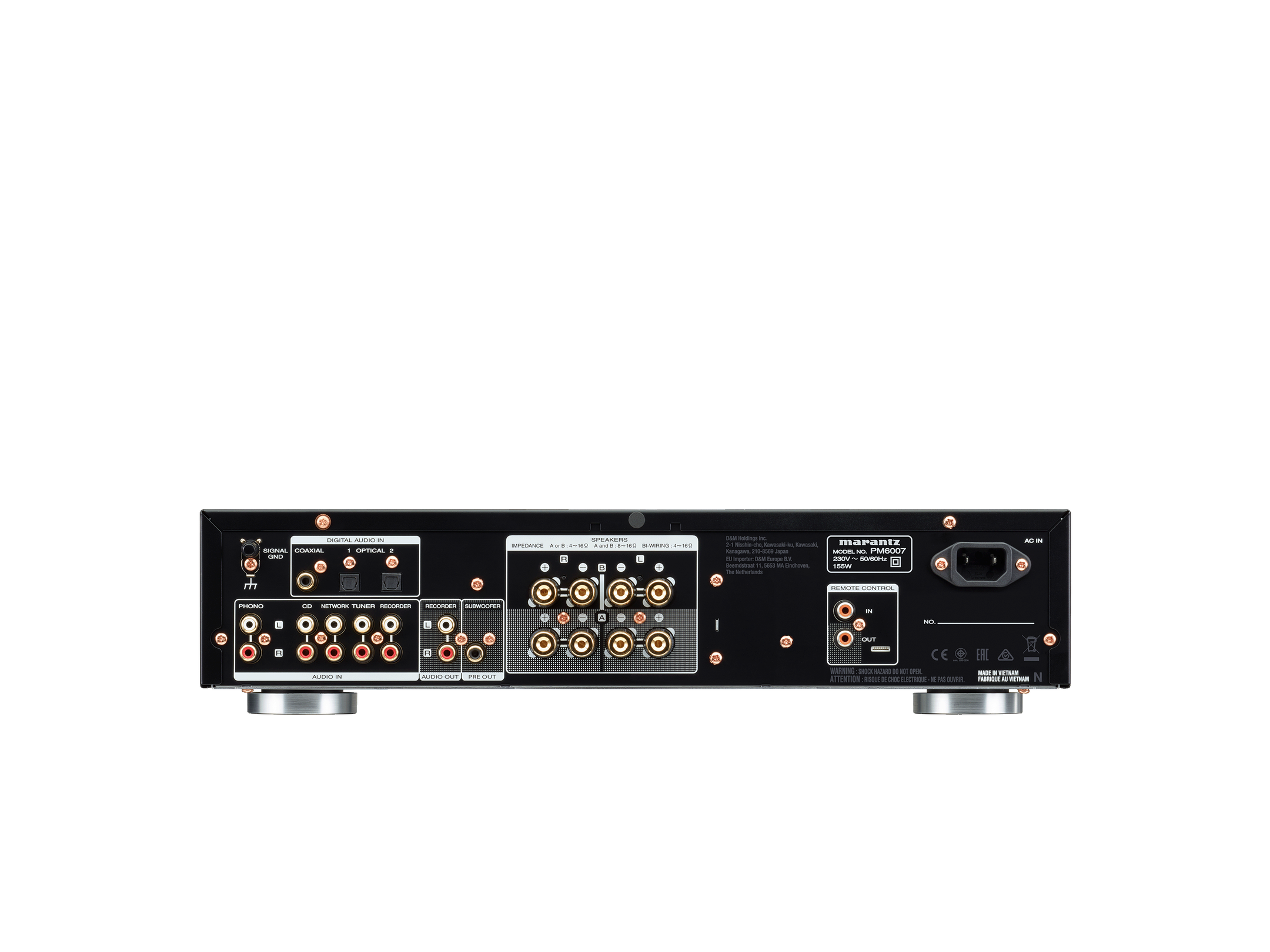 PM6007 — Slimline 45W Integrated Stereo Amplifier with Custom HDAM