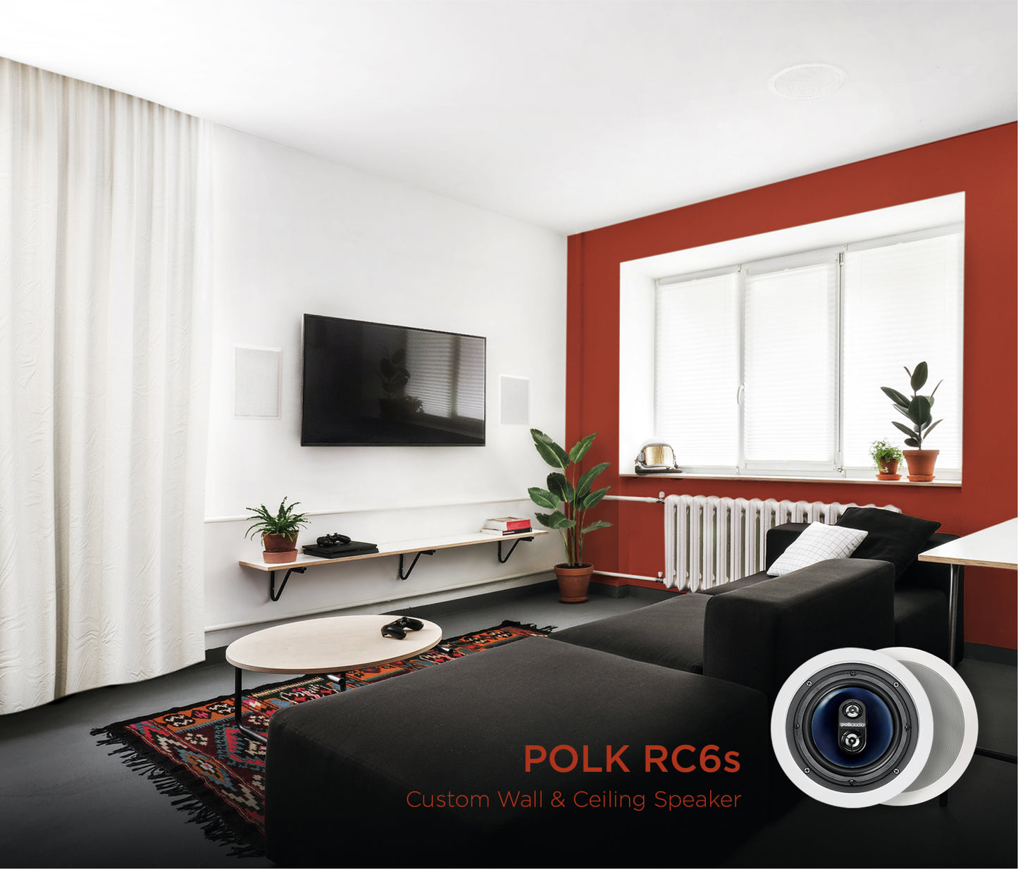 Polk Audio RC6S 6.5" 2-Way In-Ceiling Stereo Speaker