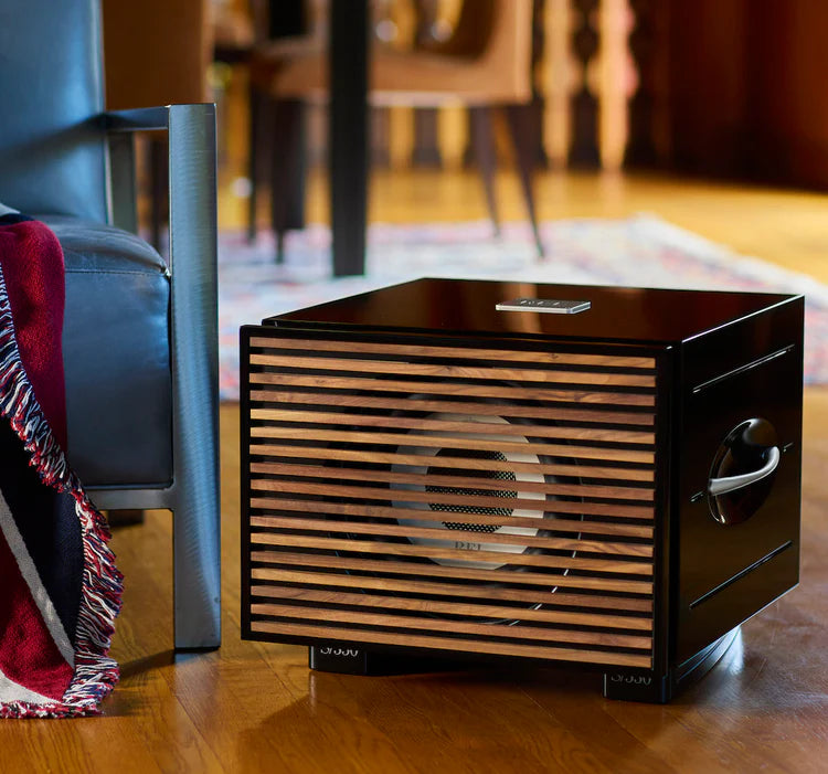 REL Acoustics S/550 550W 10" Carbon Alloy Active + 12" Carbon Passive Subwoofer — Piano Black