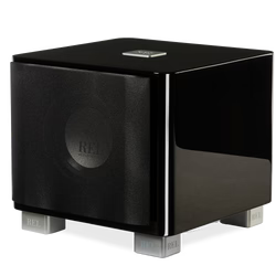 REL Acoustics T/7x 200W 8" Active + 10" Passive Subwoofer — Piano Black