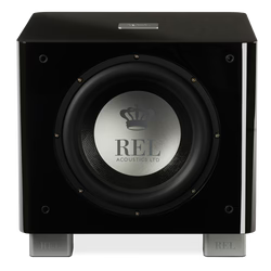 REL Acoustics T/9x 300W 10" Active + 10" Passive Subwoofer — Piano Black