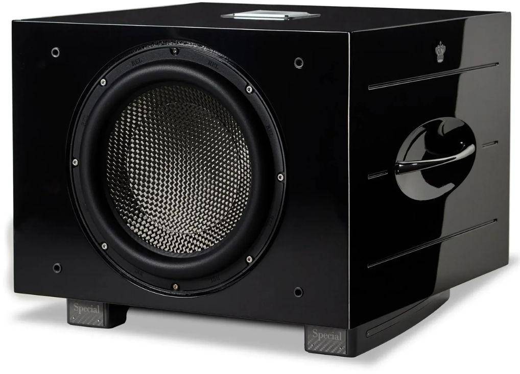 REL Acoustics Carbon Special Black Label 900W 12" Carbon Fibre Active + 12" Carbon Passive Subwoofer