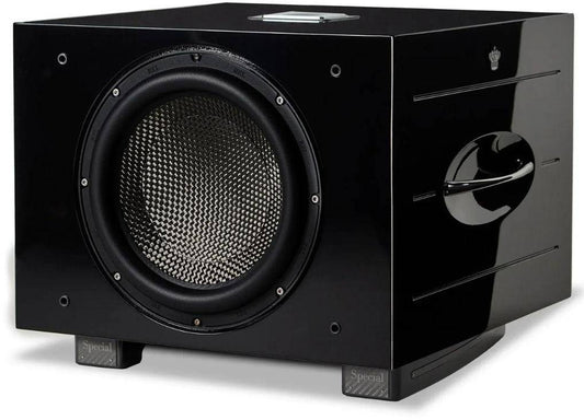 REL Acoustics Carbon Special Black Label 900W 12" Carbon Fibre Active + 12" Carbon Passive Subwoofer