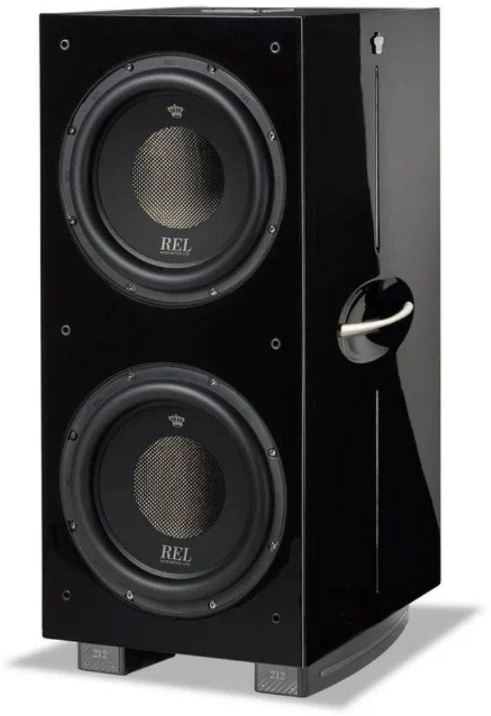 REL Acoustics 212 Black Label 1000W Dual 12" Active + Dual 12" Passive Subwoofer