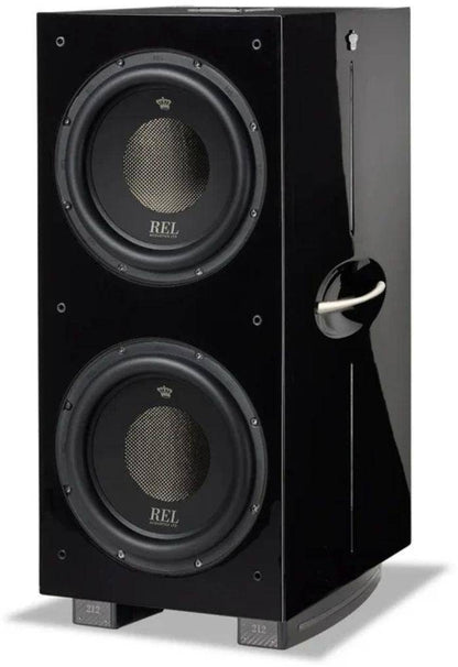 REL Acoustics 212 Black Label 1000W Dual 12" Active + Dual 12" Passive Subwoofer