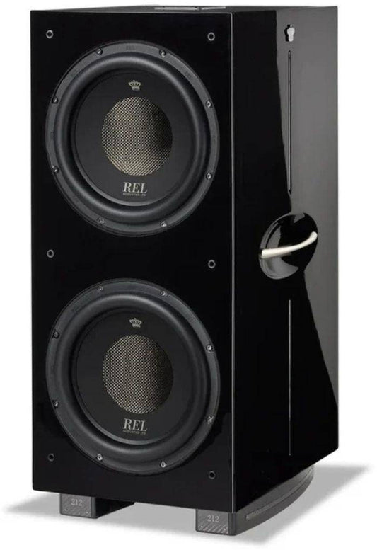 REL Acoustics 212 Black Label 1000W Dual 12" Active + Dual 12" Passive Subwoofer