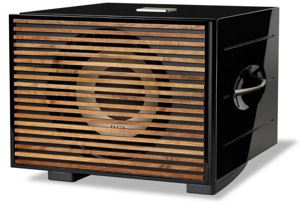 REL Acoustics S/850 850W 12" Carbon Alloy Active + 12" Carbon Passive Subwoofer — Piano Black